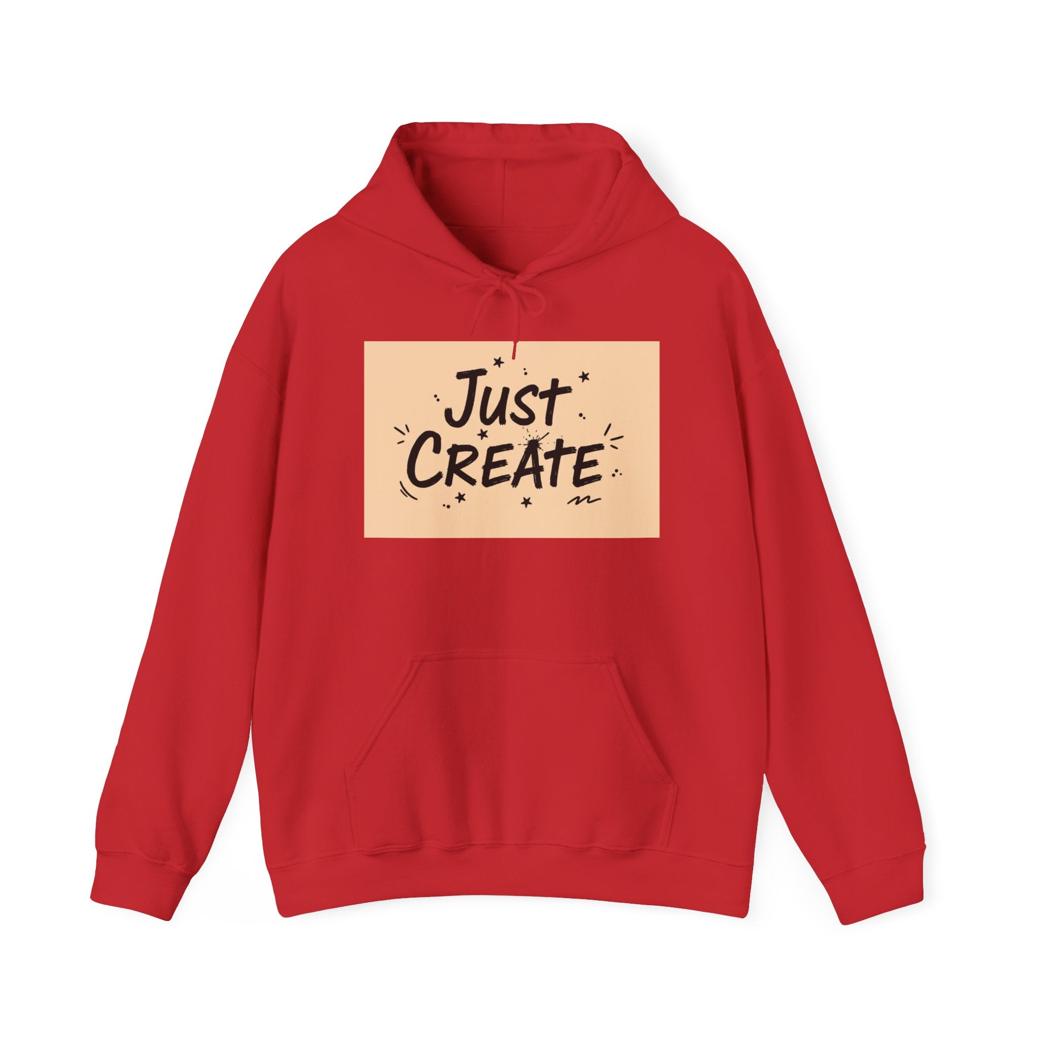 Just Create handwritten marker hoodie | doodle quote, marker scribble design