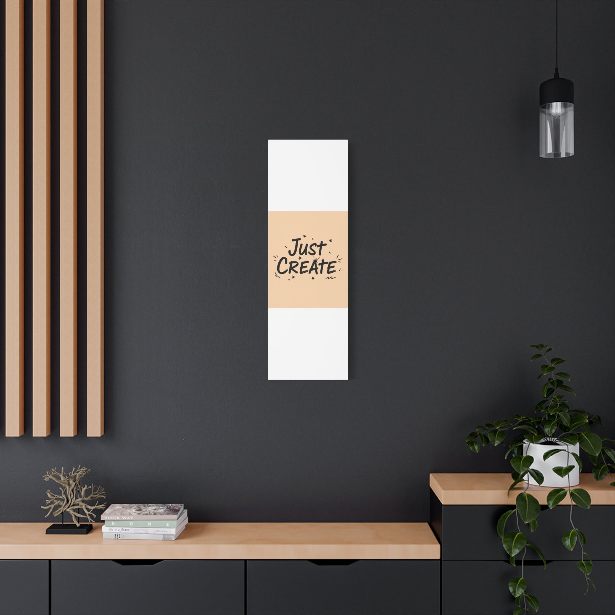 Just Create marker scribble art Canvas | Handwritten marker aesthetic