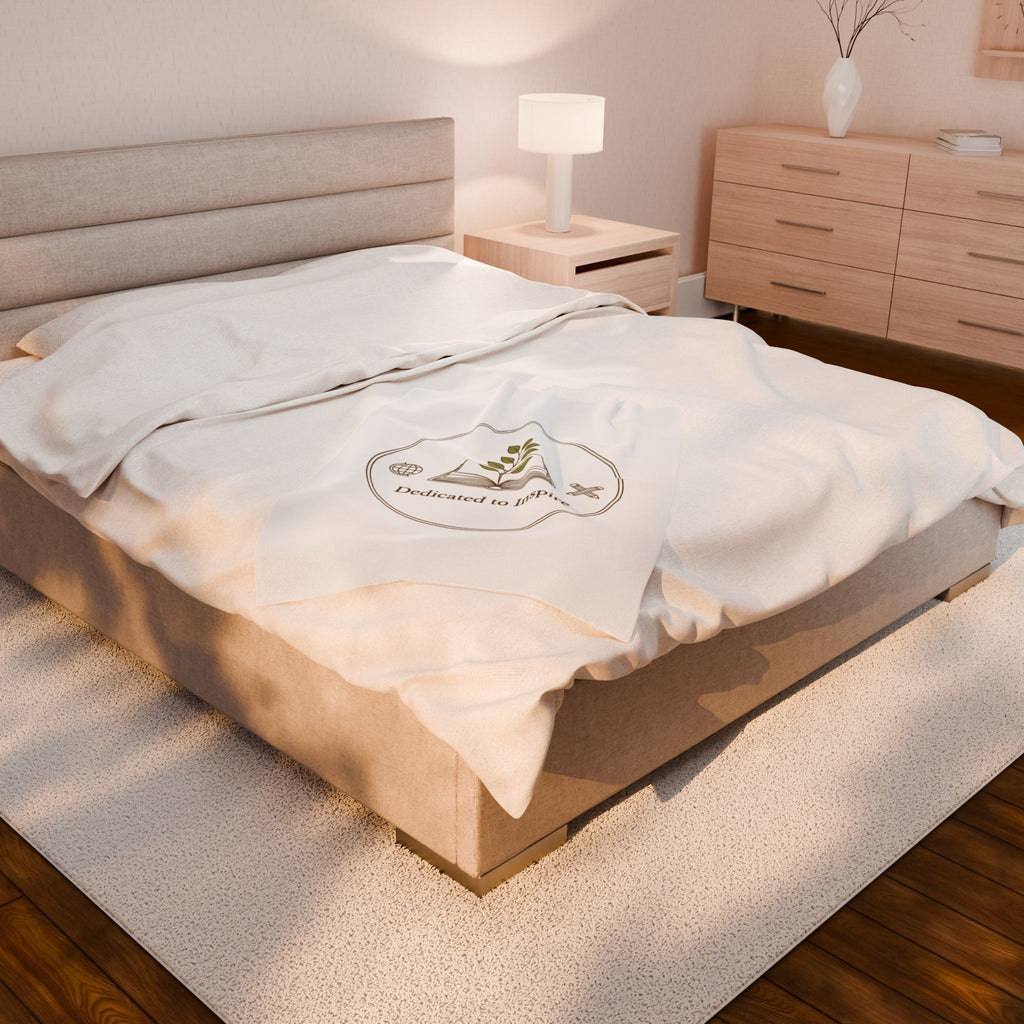 teacher emblem plush blanket