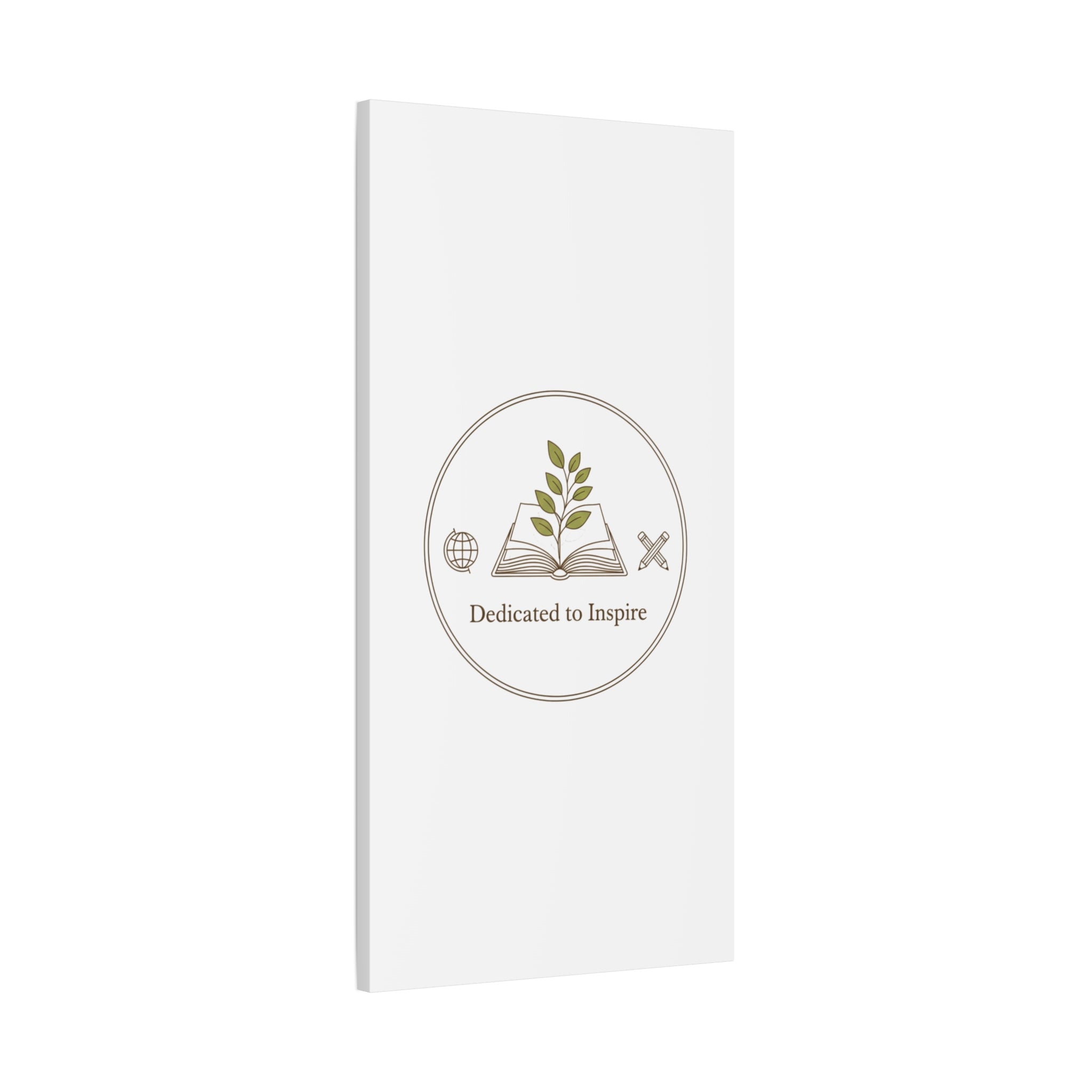 Dedicated to Inspire Canvas | Minimalist Teacher Decor, Educator Pride