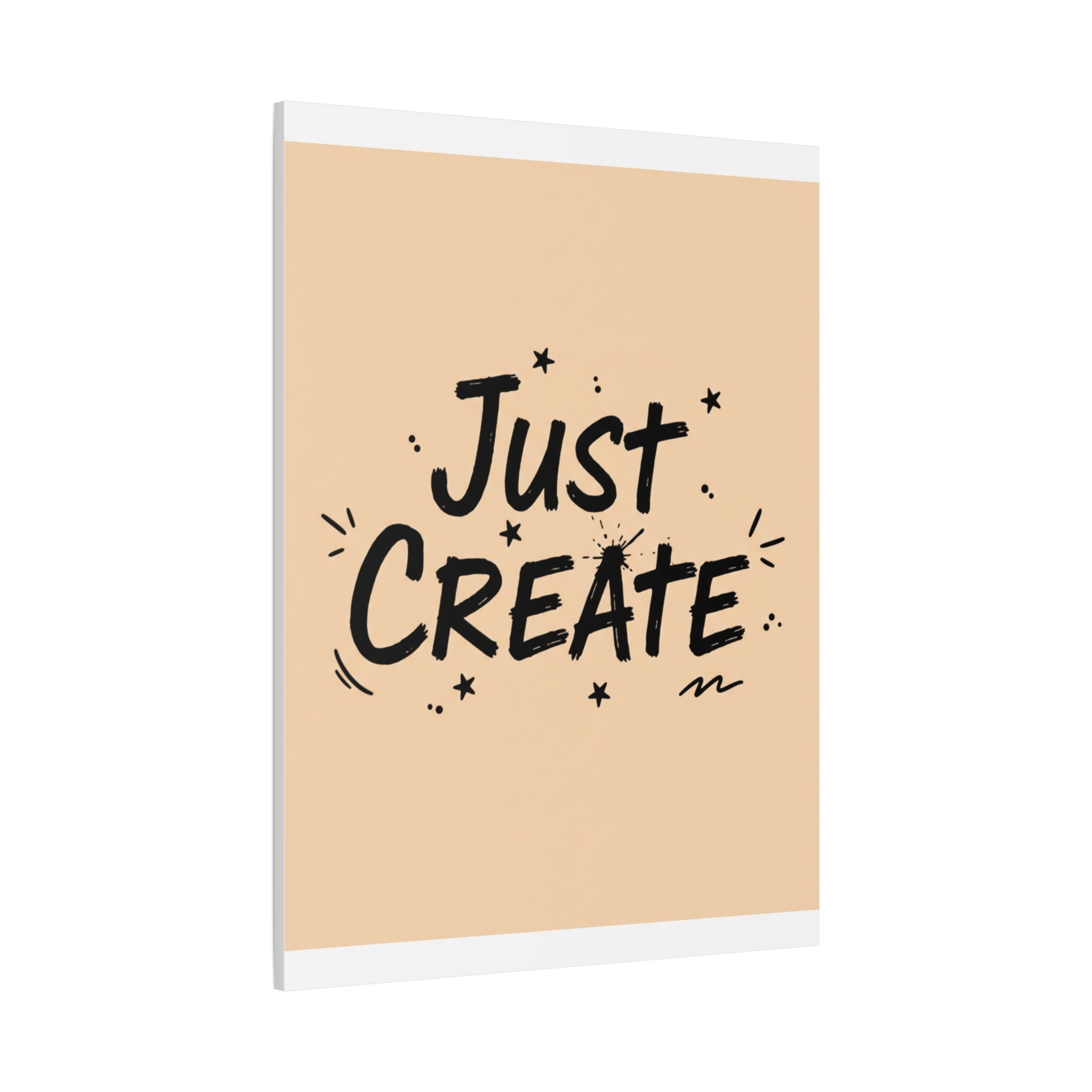 Just Create marker scribble art Canvas | Handwritten marker aesthetic