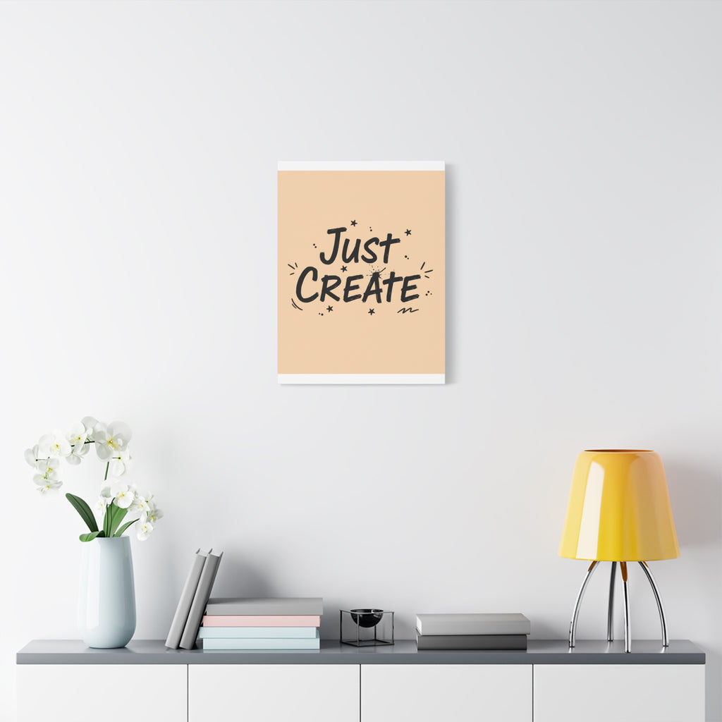 Just Create marker scribble art Canvas | Handwritten marker aesthetic