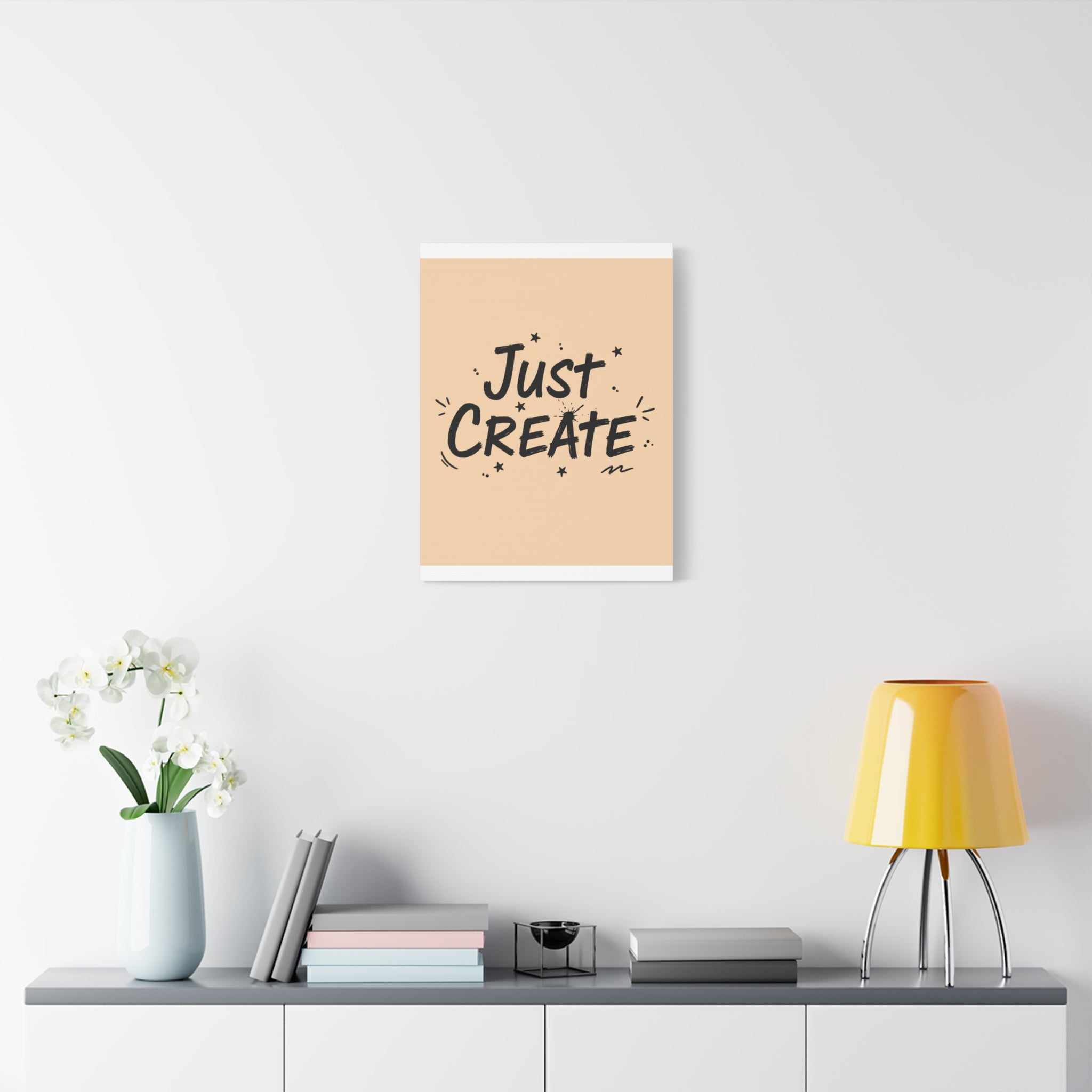 Just Create marker scribble art Canvas | Handwritten marker aesthetic