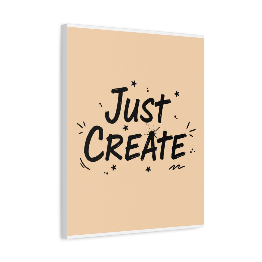 Just Create marker scribble art Canvas | Handwritten marker aesthetic