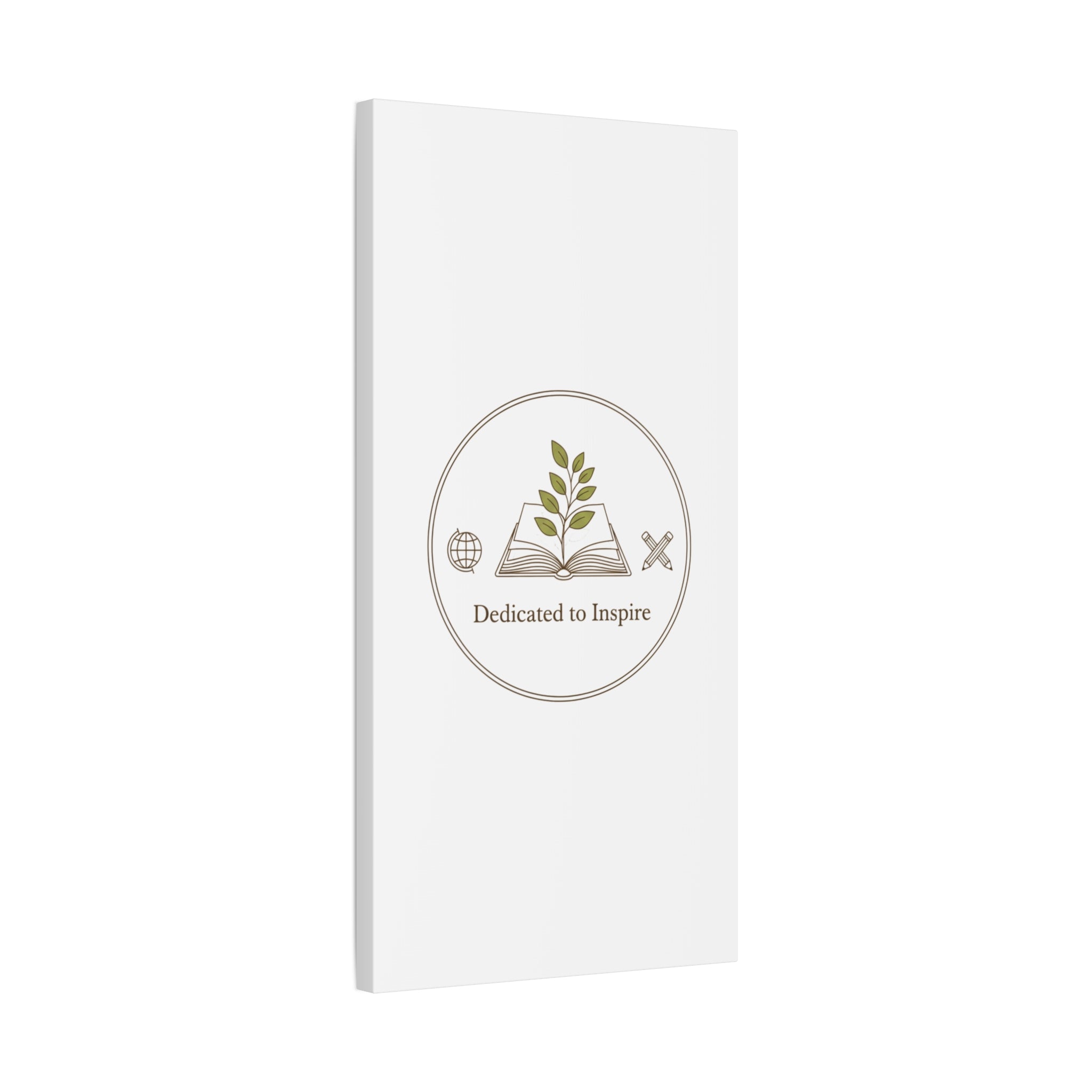 Dedicated to Inspire Canvas | Minimalist Teacher Decor, Educator Pride