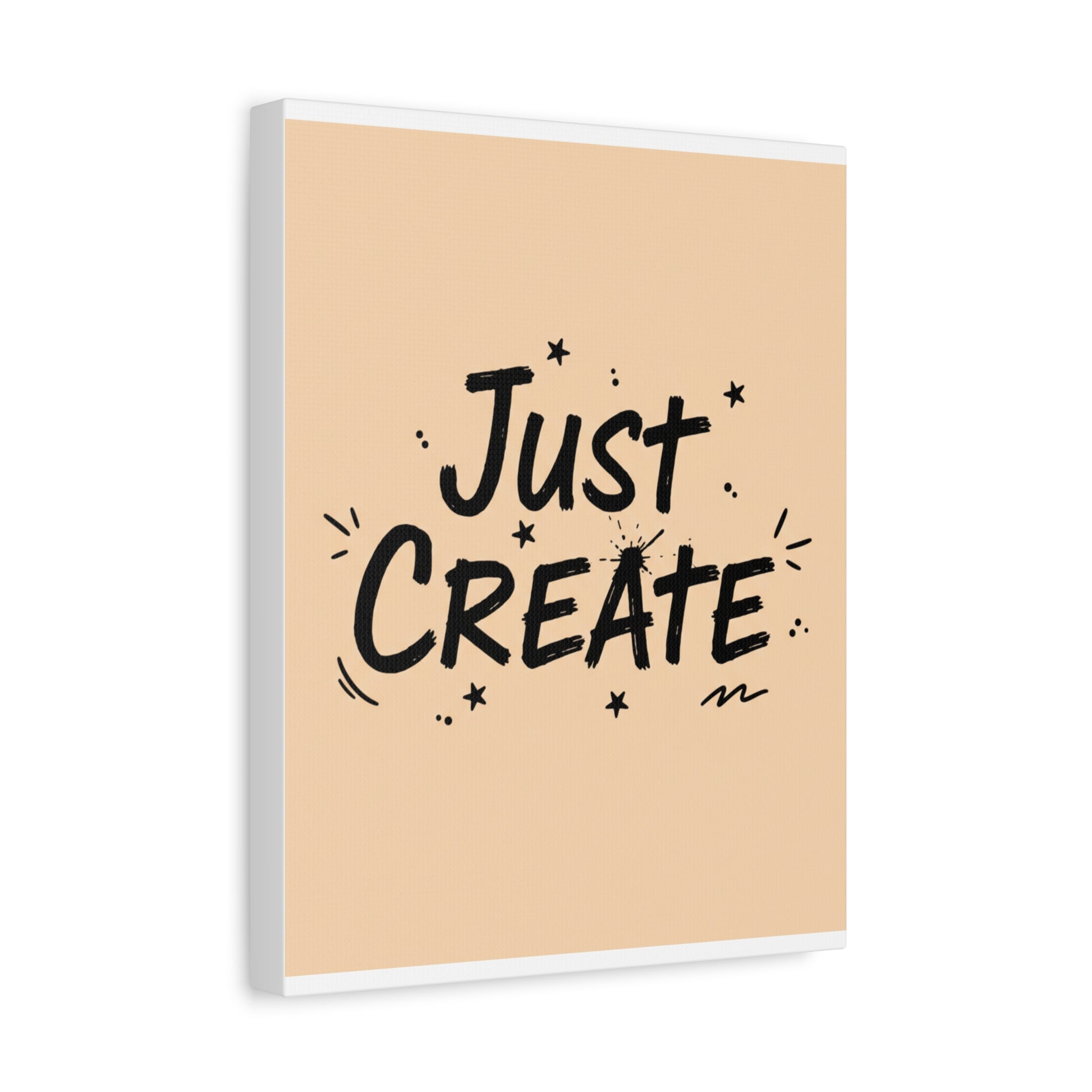 Just Create marker scribble art Canvas | Handwritten marker aesthetic