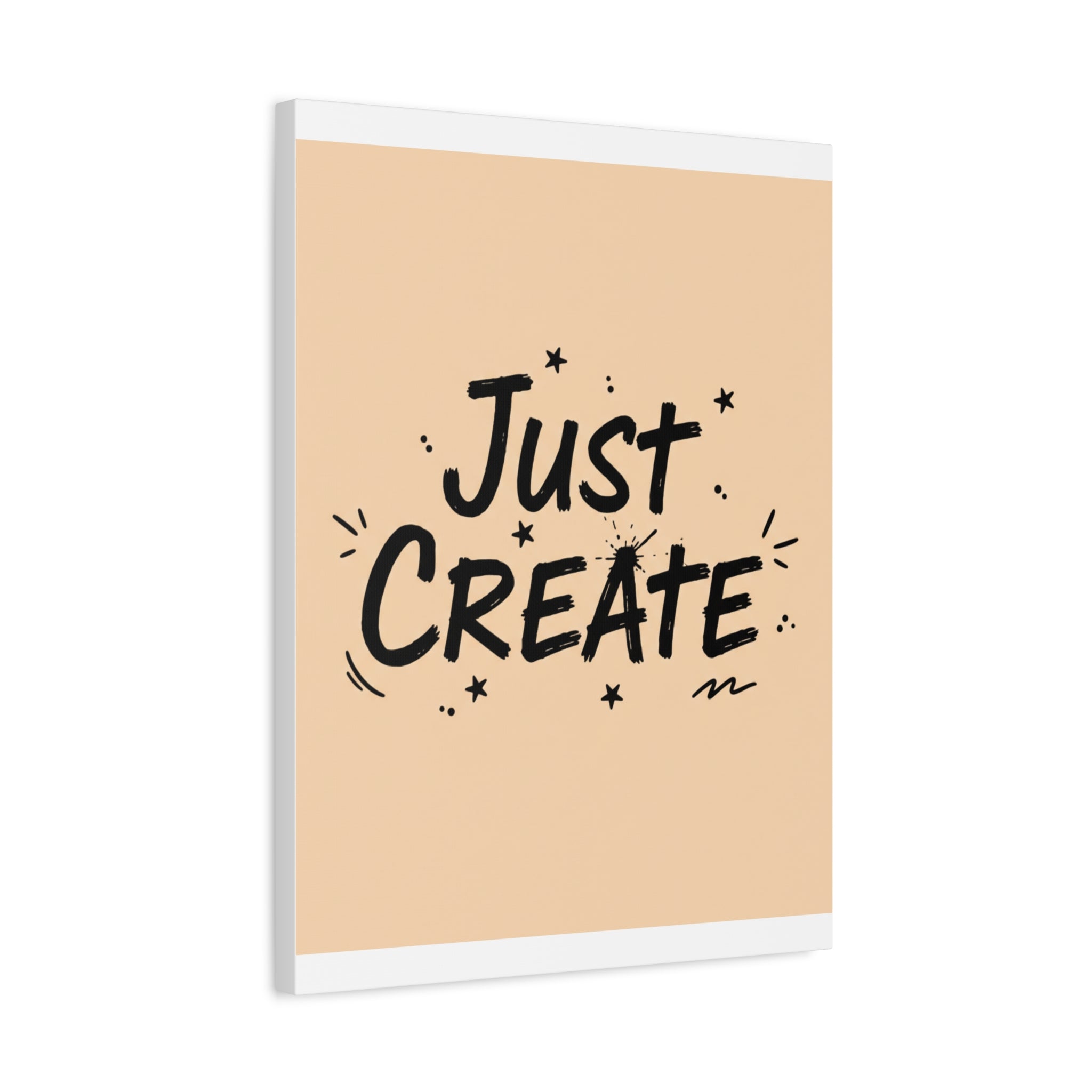 Just Create marker scribble art Canvas | Handwritten marker aesthetic