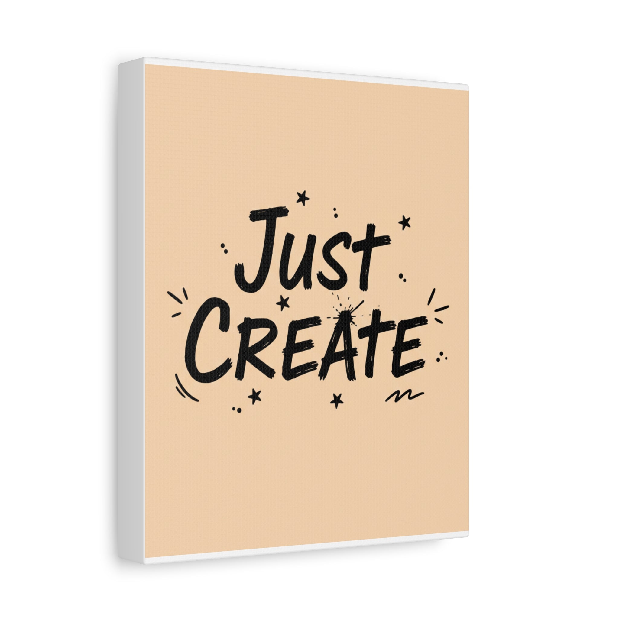 Just Create marker scribble art Canvas | Handwritten marker aesthetic