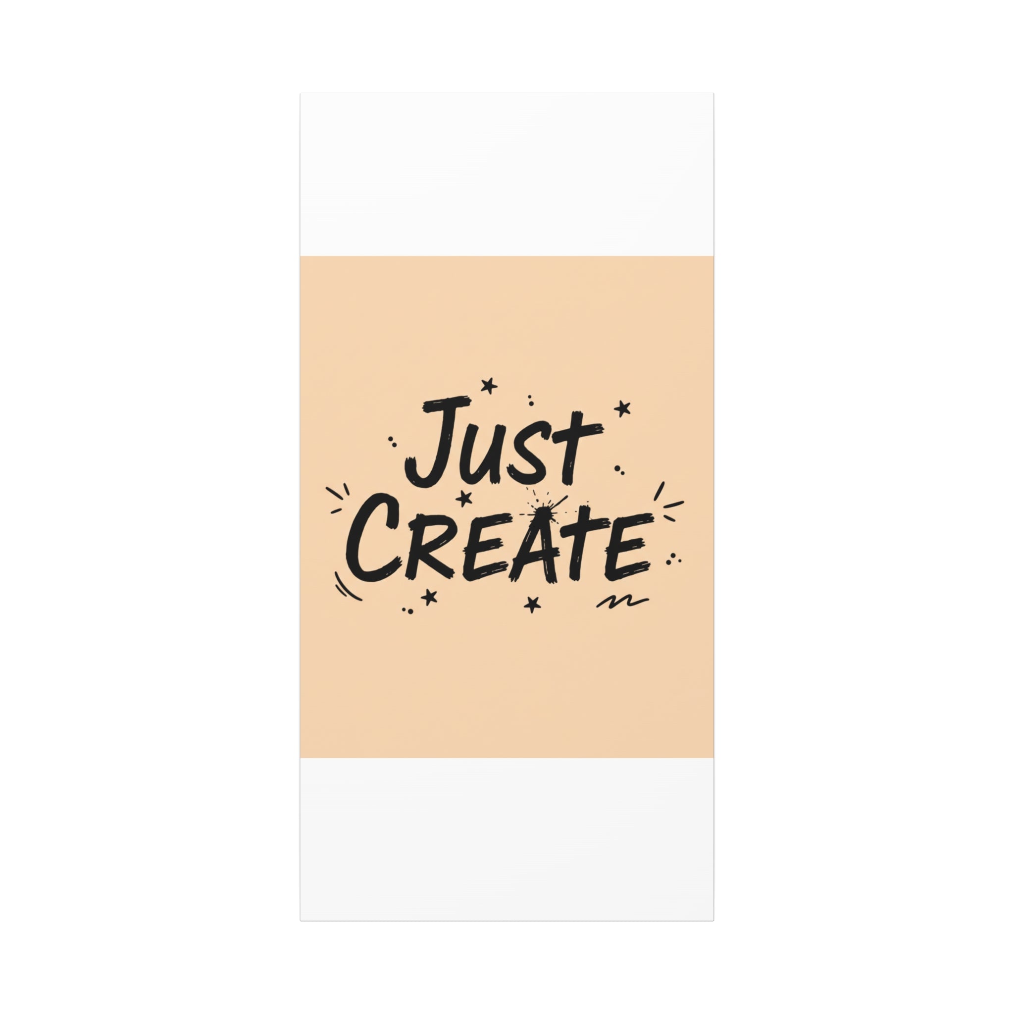 Just Create marker scribble art Canvas | Handwritten marker aesthetic
