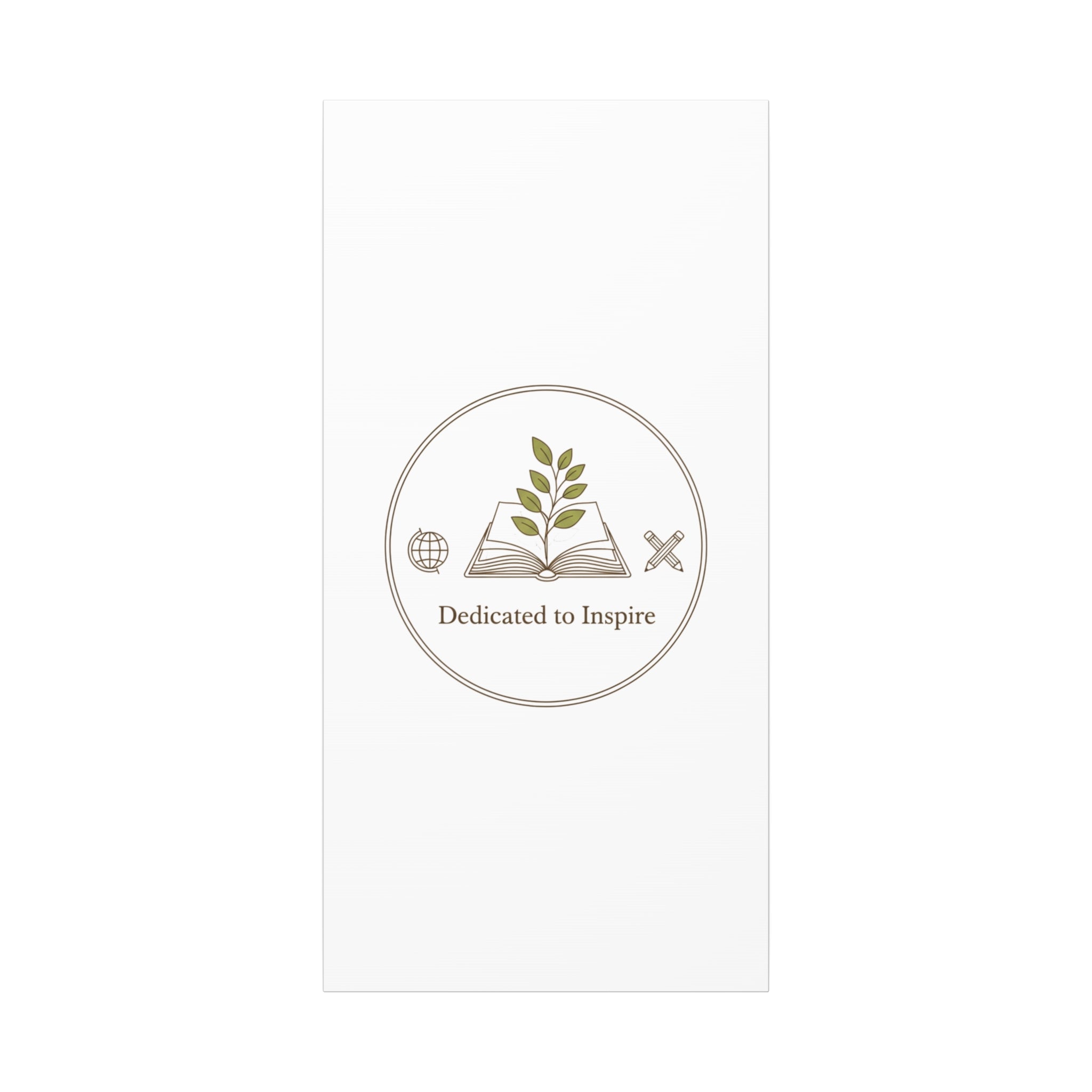 Dedicated to Inspire Canvas | Minimalist Teacher Decor, Educator Pride