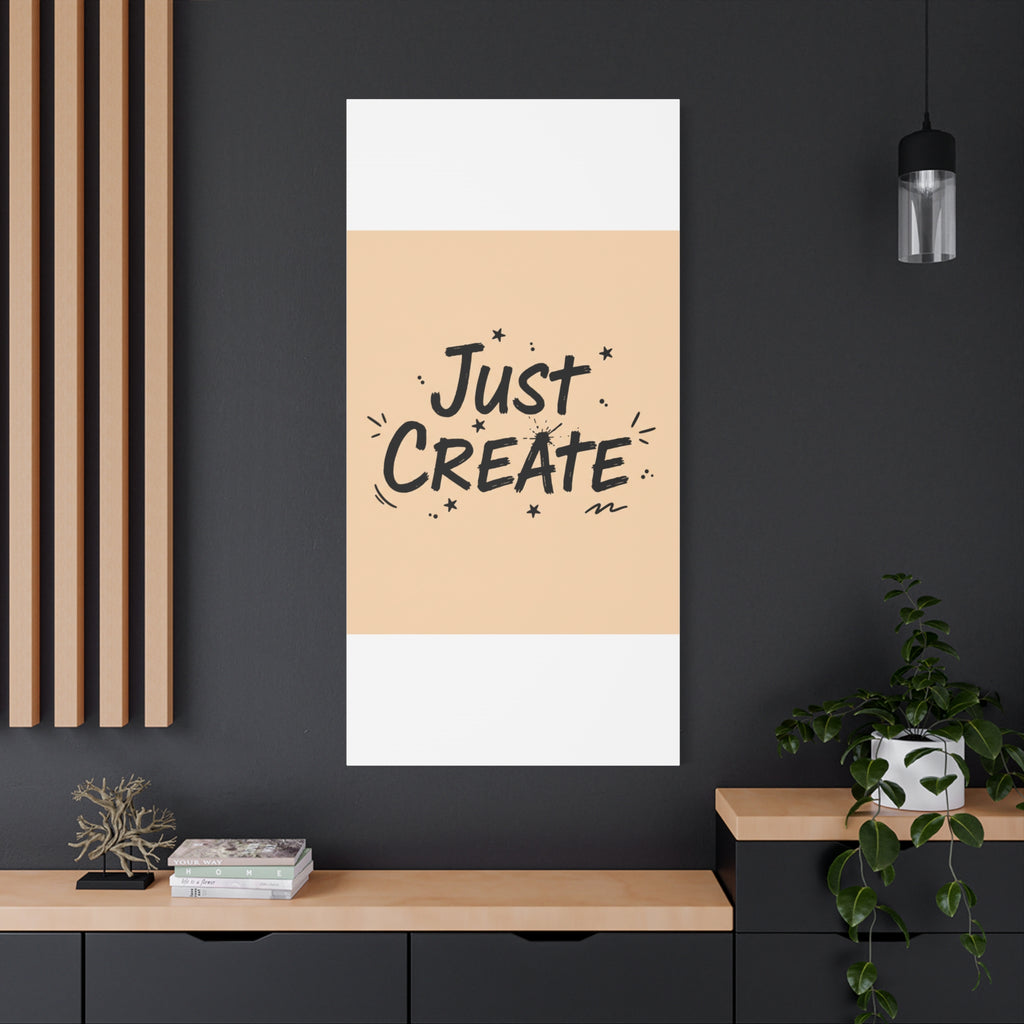 Just Create marker scribble art Canvas | Handwritten marker aesthetic