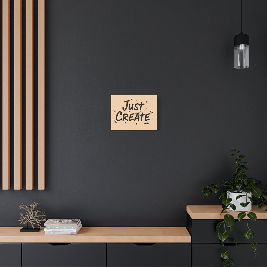 Just Create marker scribble art Canvas | Handwritten marker aesthetic