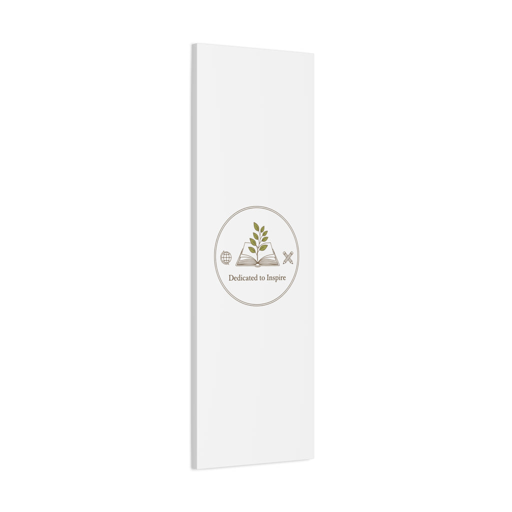 Dedicated to Inspire Canvas | Minimalist Teacher Decor, Educator Pride