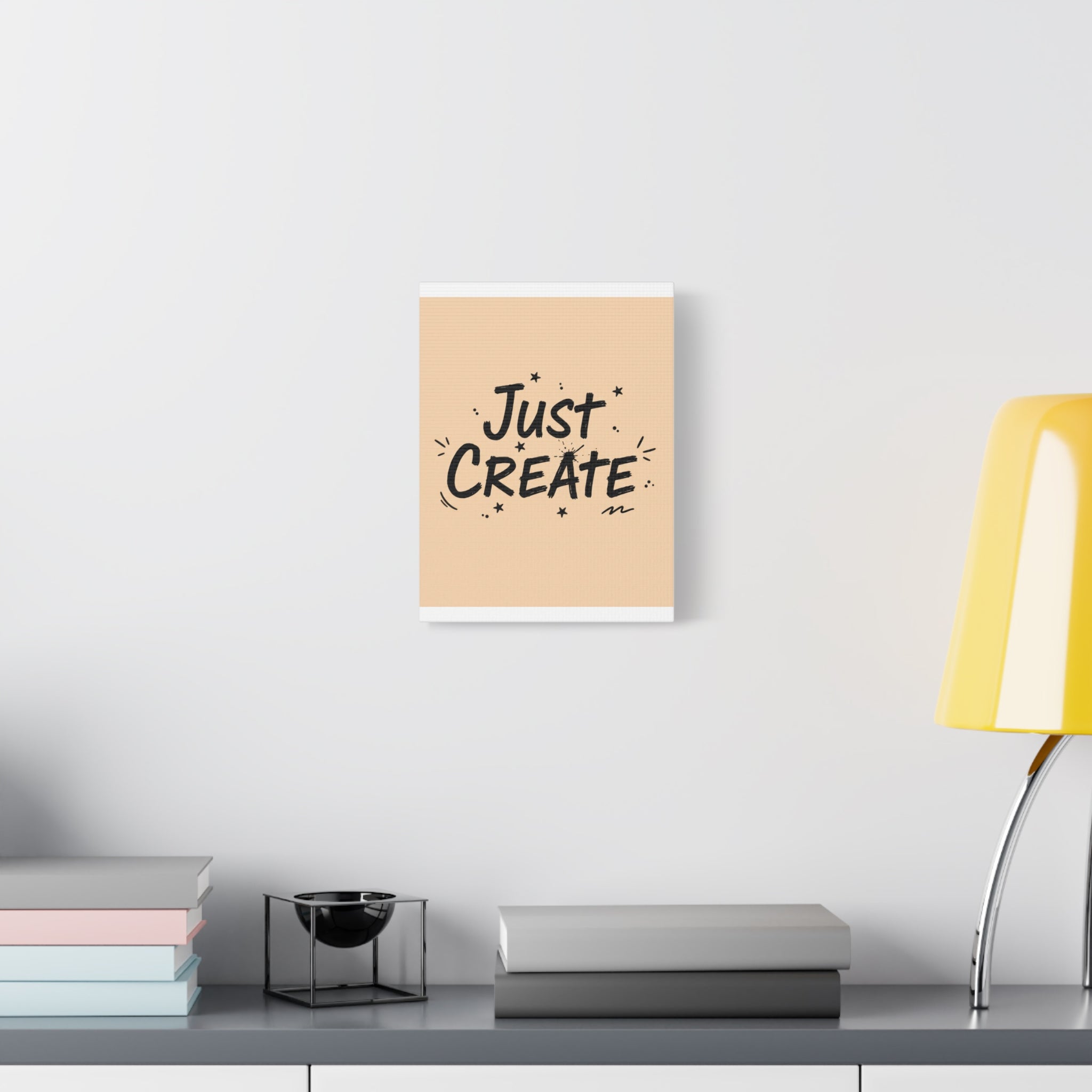 Just Create marker scribble art Canvas | Handwritten marker aesthetic