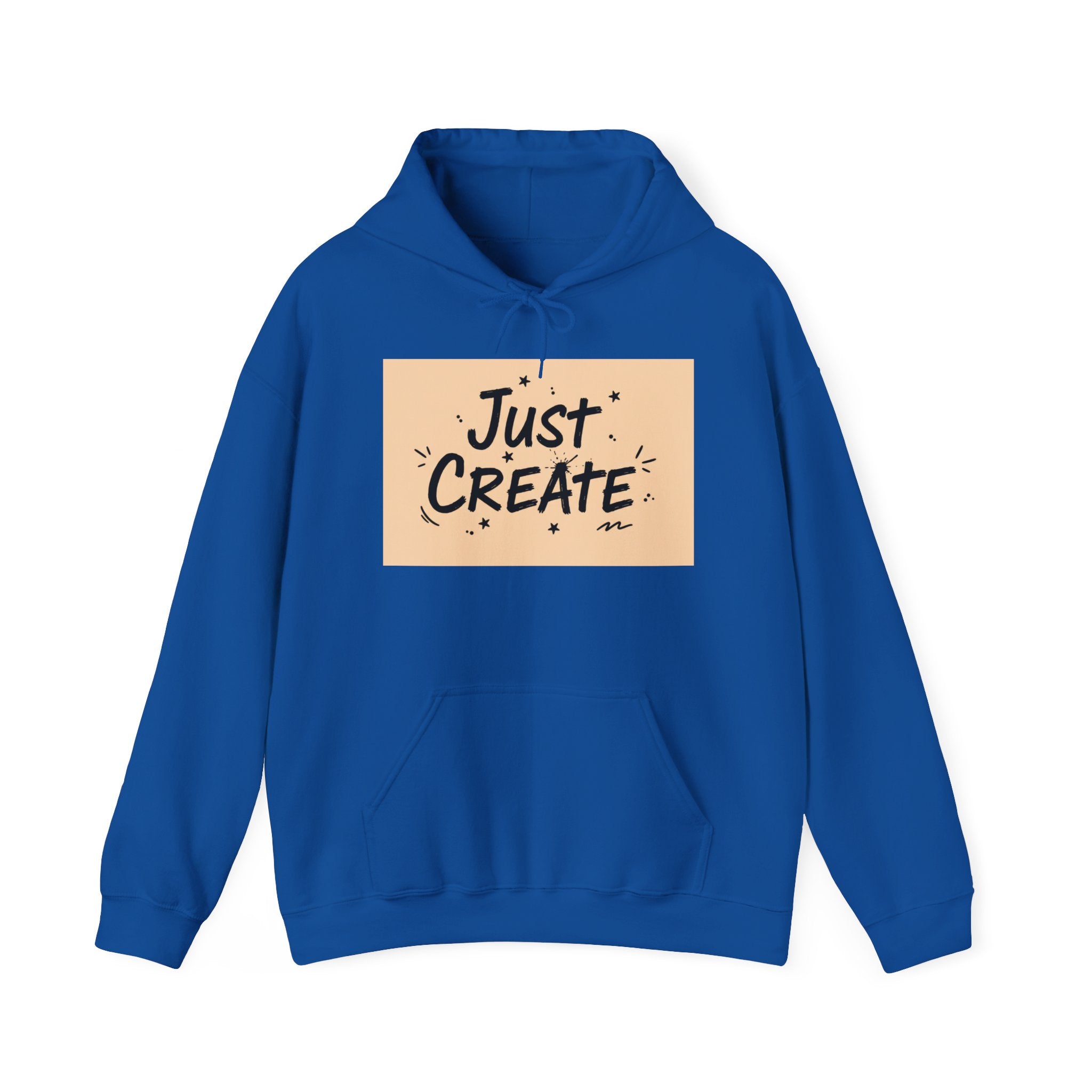 Just Create handwritten marker hoodie | doodle quote, marker scribble design
