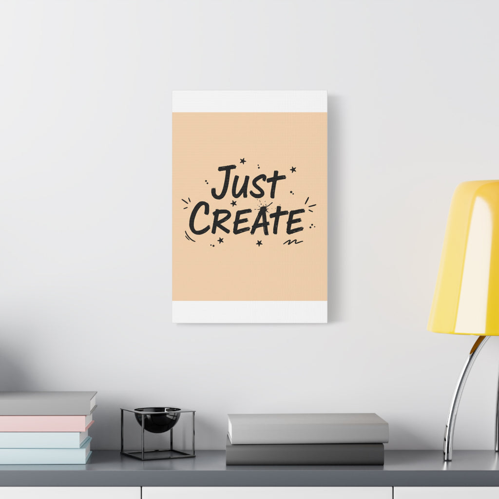 Just Create marker scribble art Canvas | Handwritten marker aesthetic