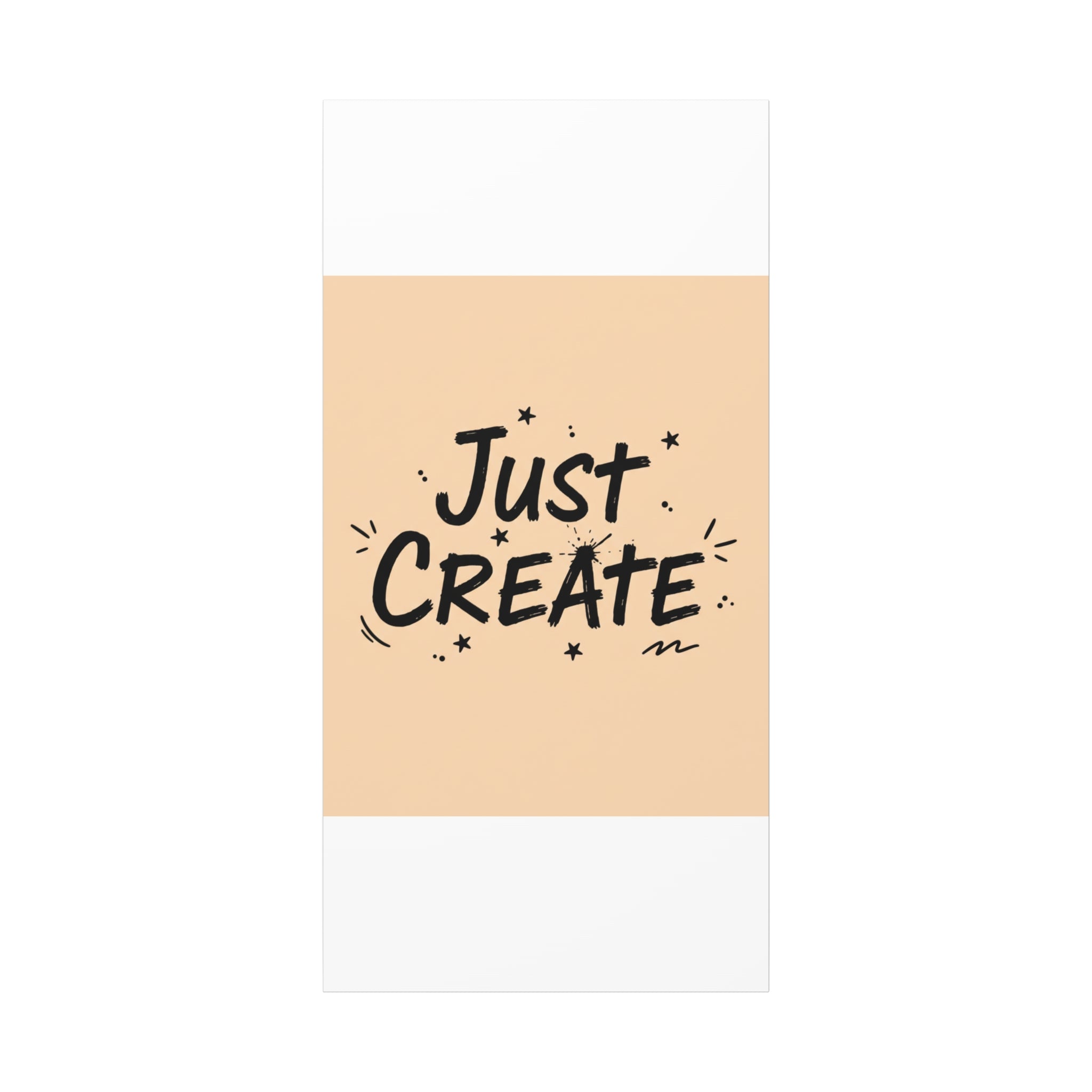 Just Create marker scribble art Canvas | Handwritten marker aesthetic