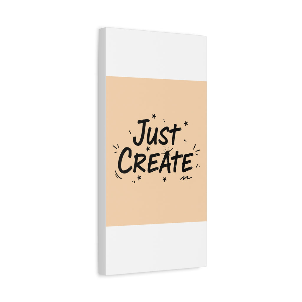Just Create marker scribble art Canvas | Handwritten marker aesthetic