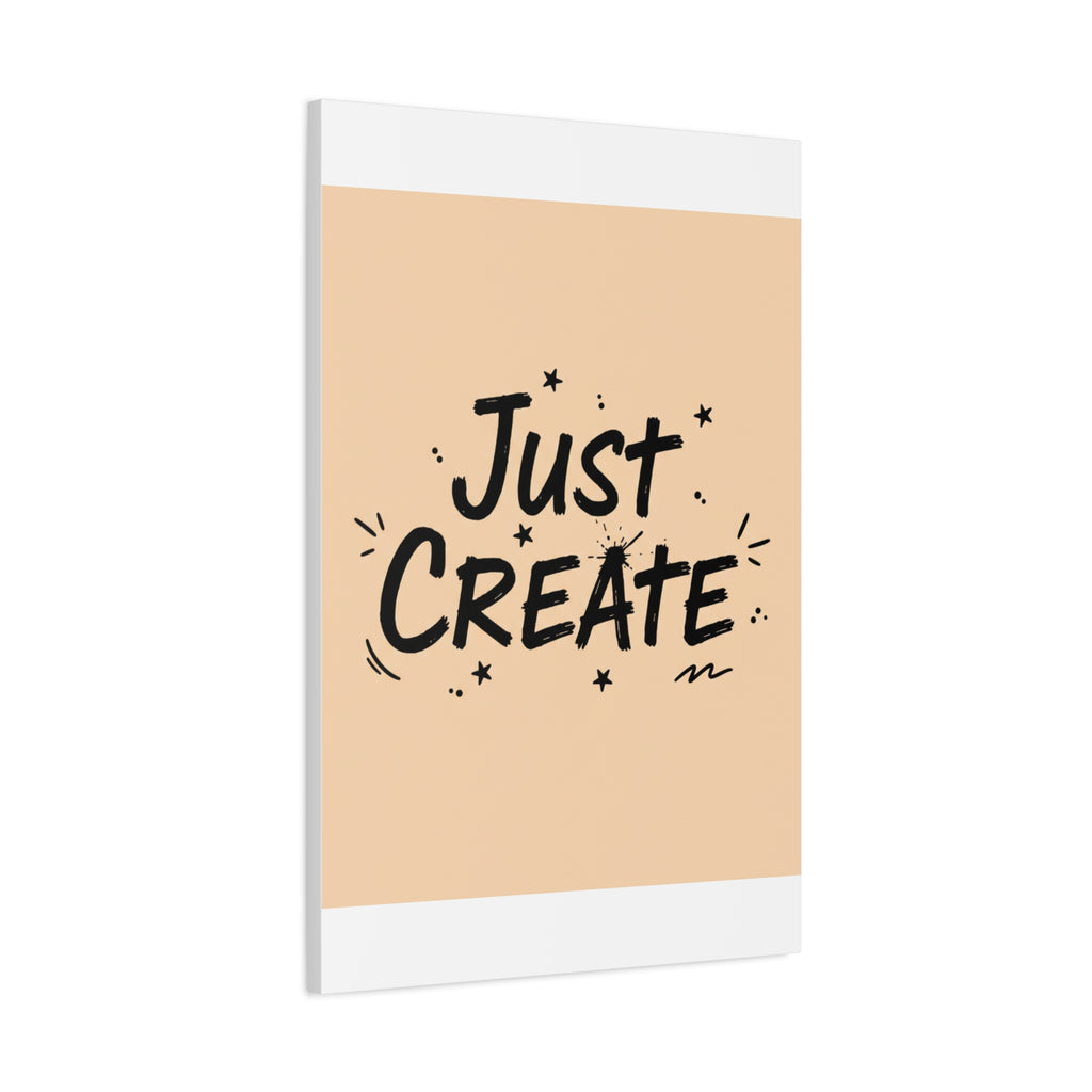 Just Create marker scribble art Canvas | Handwritten marker aesthetic