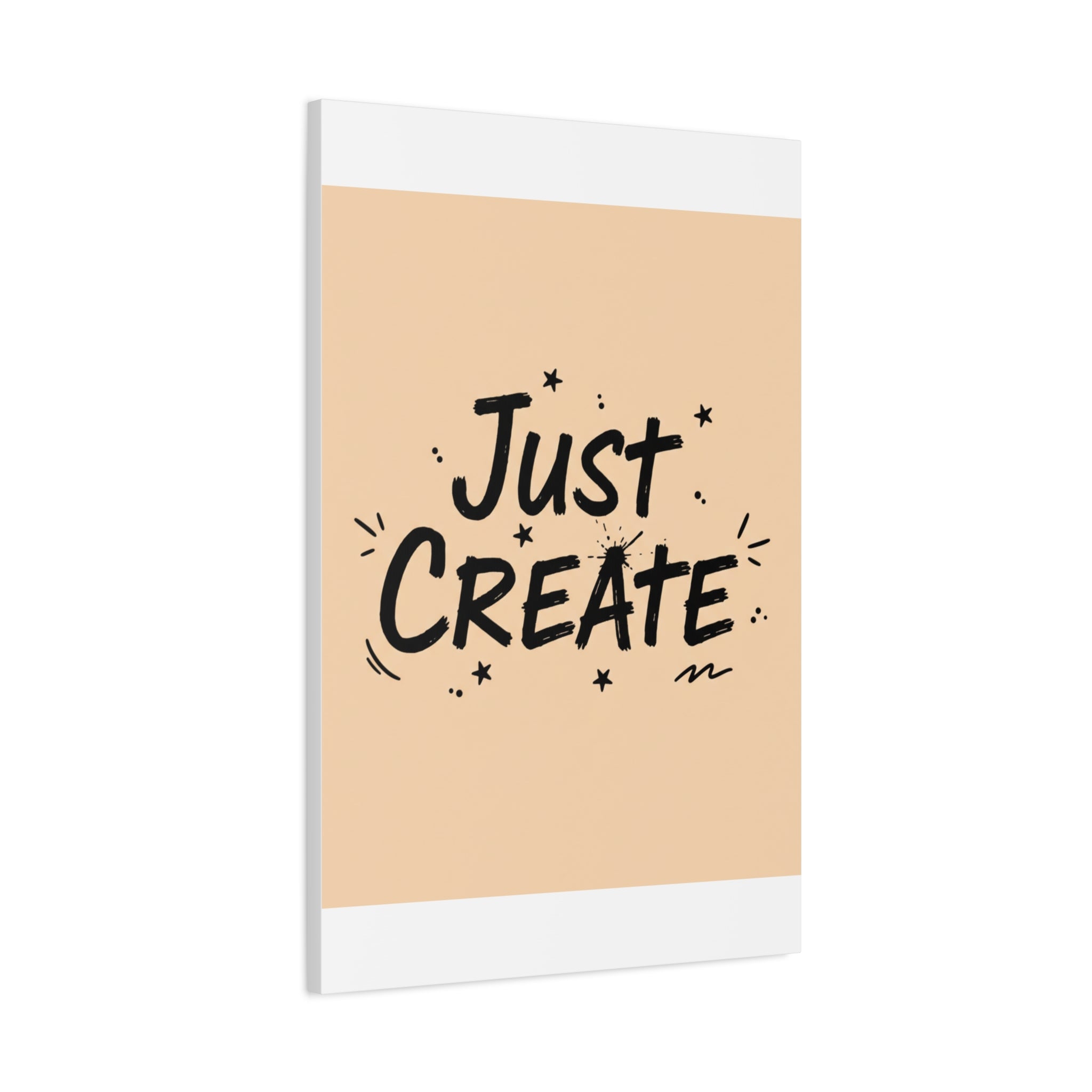 Just Create marker scribble art Canvas | Handwritten marker aesthetic