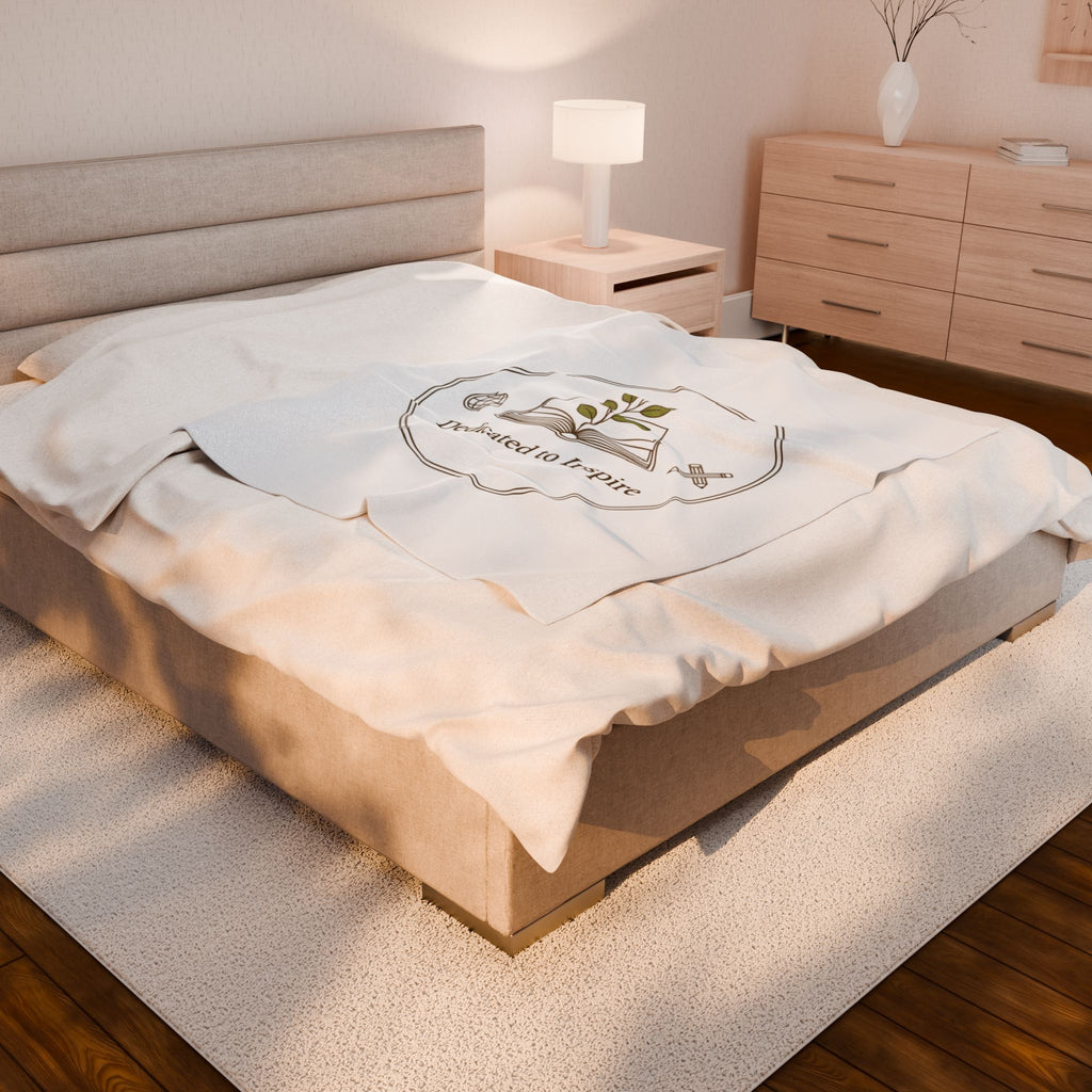 teacher emblem plush blanket
