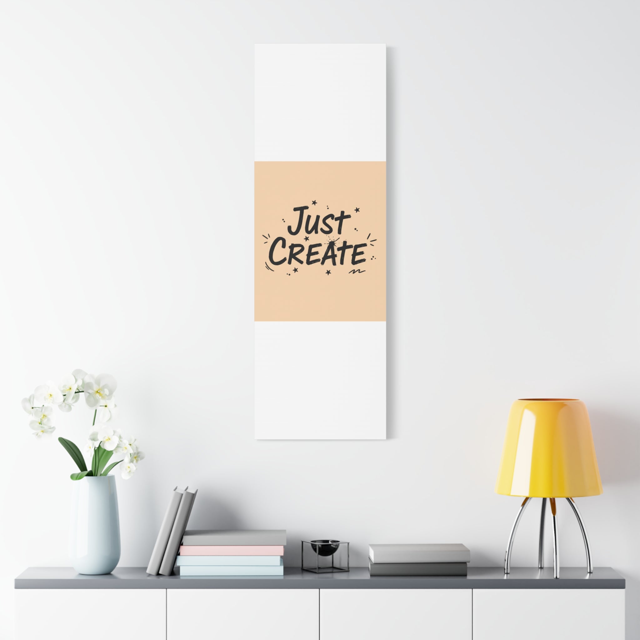 Just Create marker scribble art Canvas | Handwritten marker aesthetic