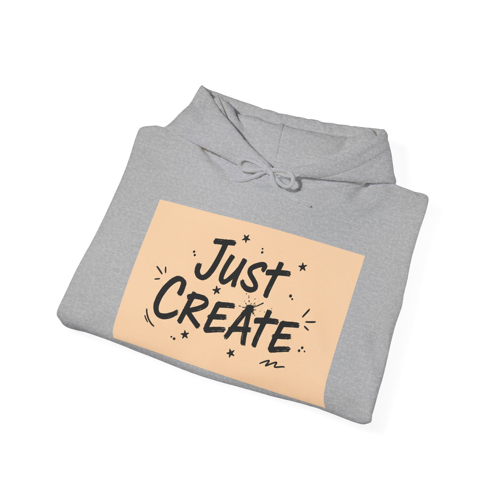Just Create handwritten marker hoodie | doodle quote, marker scribble design