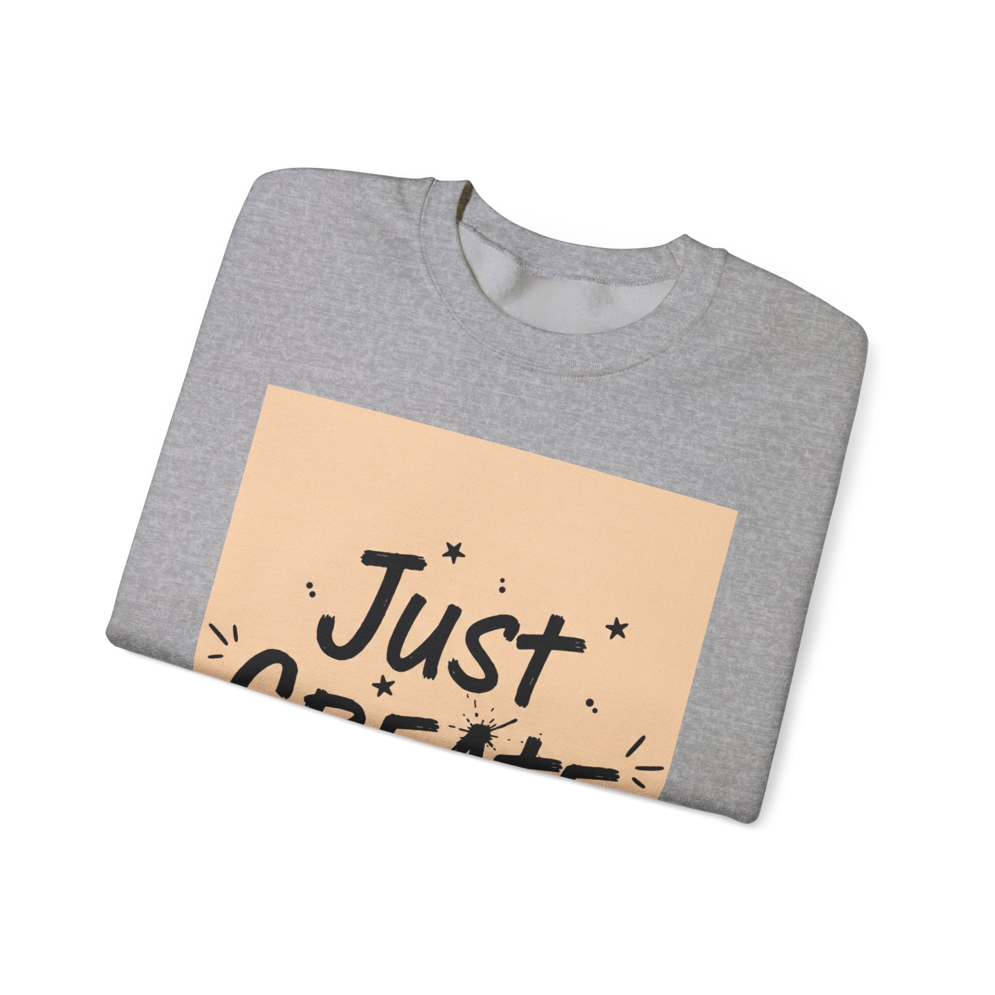 Just Create marker scribble sweatshirt | handwritten font art, doodle quote