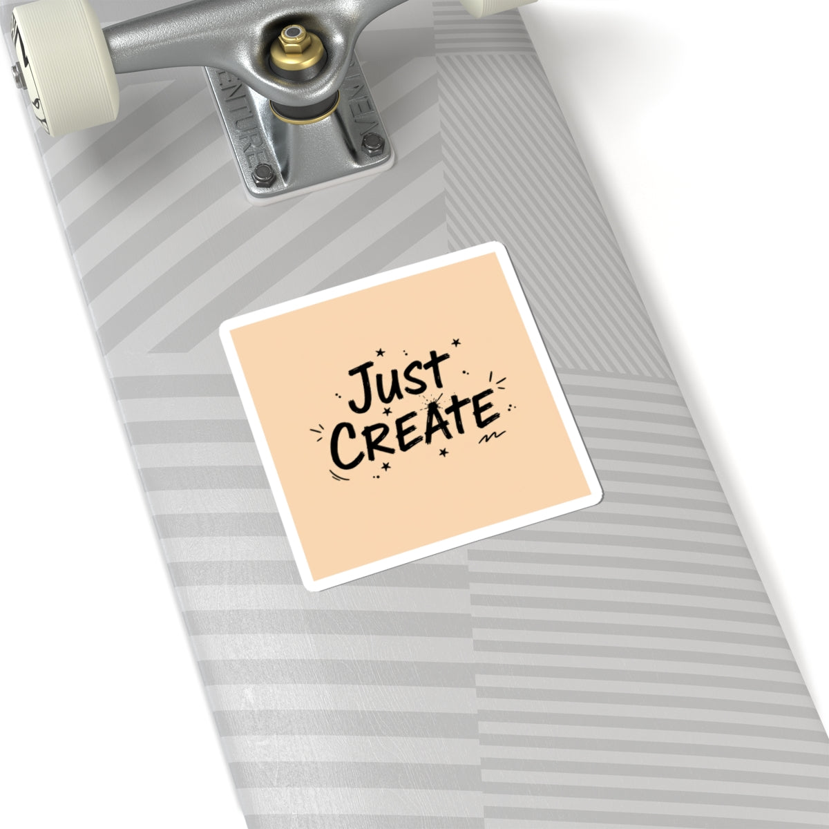 Just Create sticker | handwritten marker aesthetic, doodle scribble design
