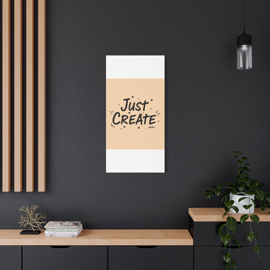 Just Create marker scribble art Canvas | Handwritten marker aesthetic
