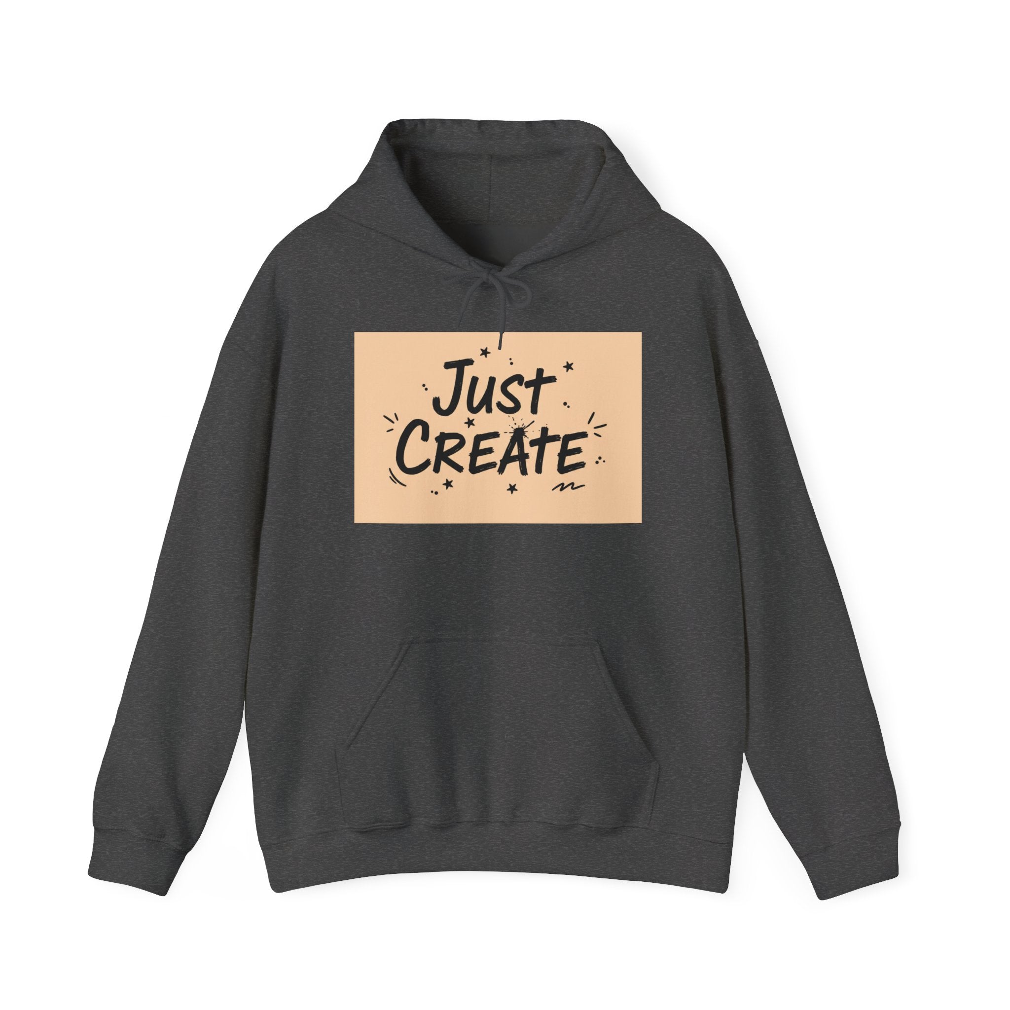 Just Create handwritten marker hoodie | doodle quote, marker scribble design