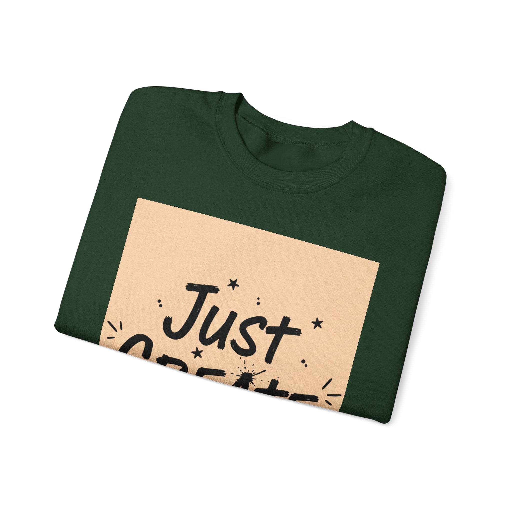 Just Create marker scribble sweatshirt | handwritten font art, doodle quote