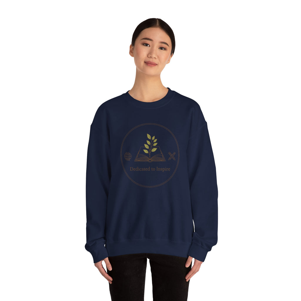 Dedicated to Inspire Sweatshirt | modern teacher, educator pride