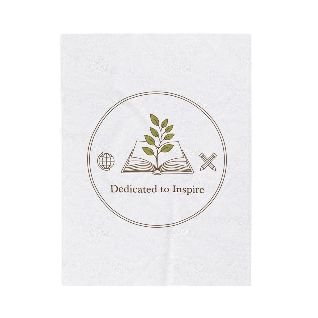 teacher emblem plush blanket