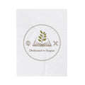 teacher emblem plush blanket
