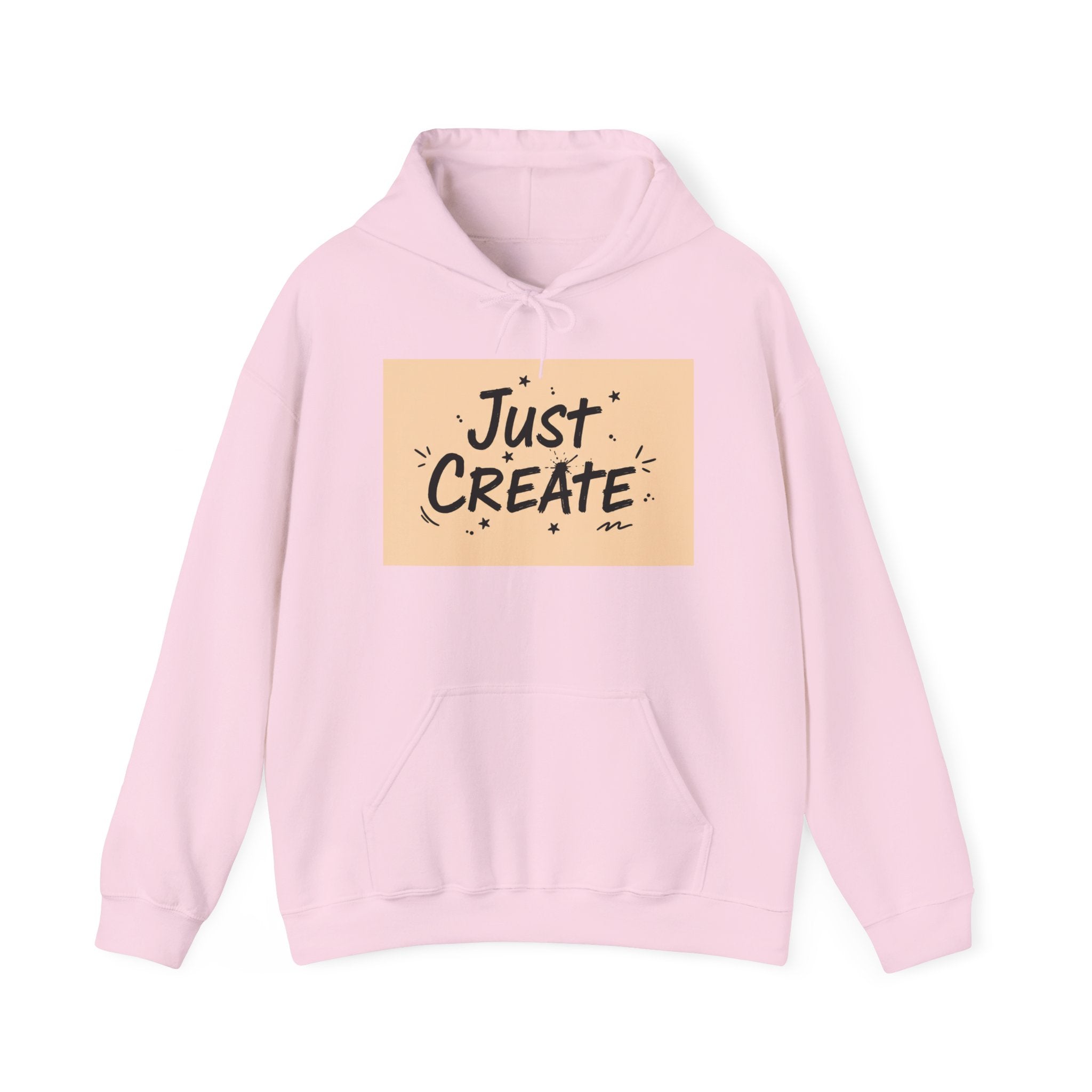 Just Create handwritten marker hoodie | doodle quote, marker scribble design