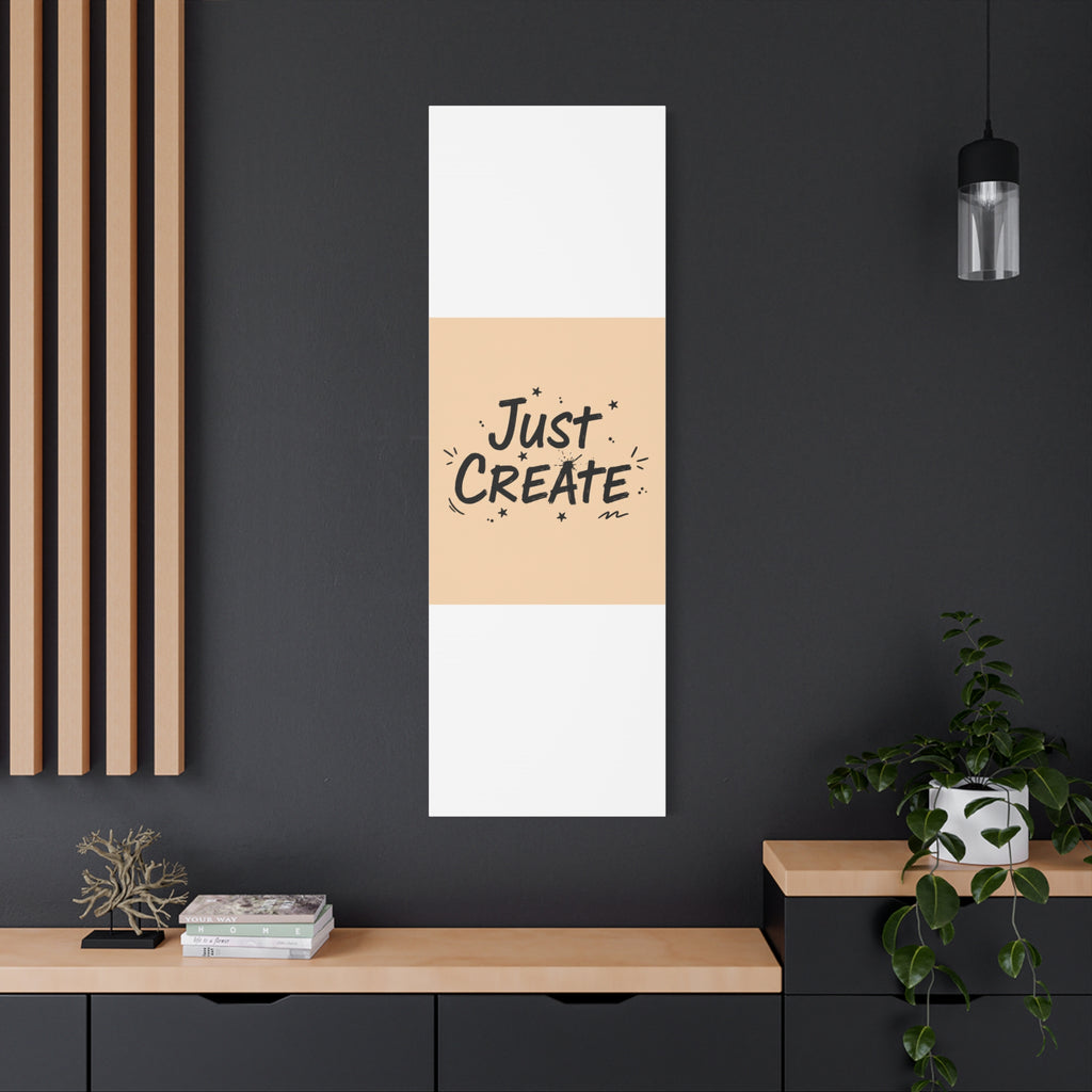 Just Create marker scribble art Canvas | Handwritten marker aesthetic