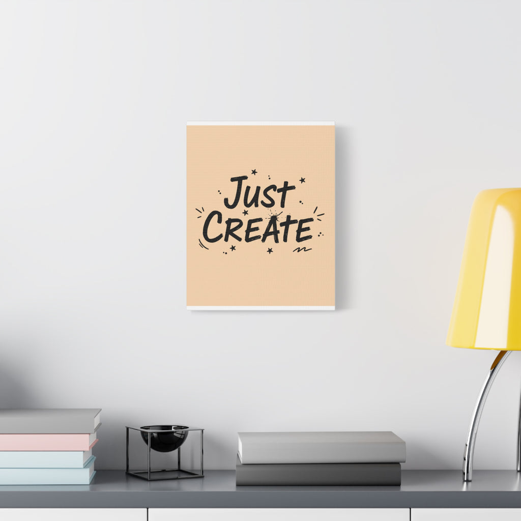 Just Create marker scribble art Canvas | Handwritten marker aesthetic