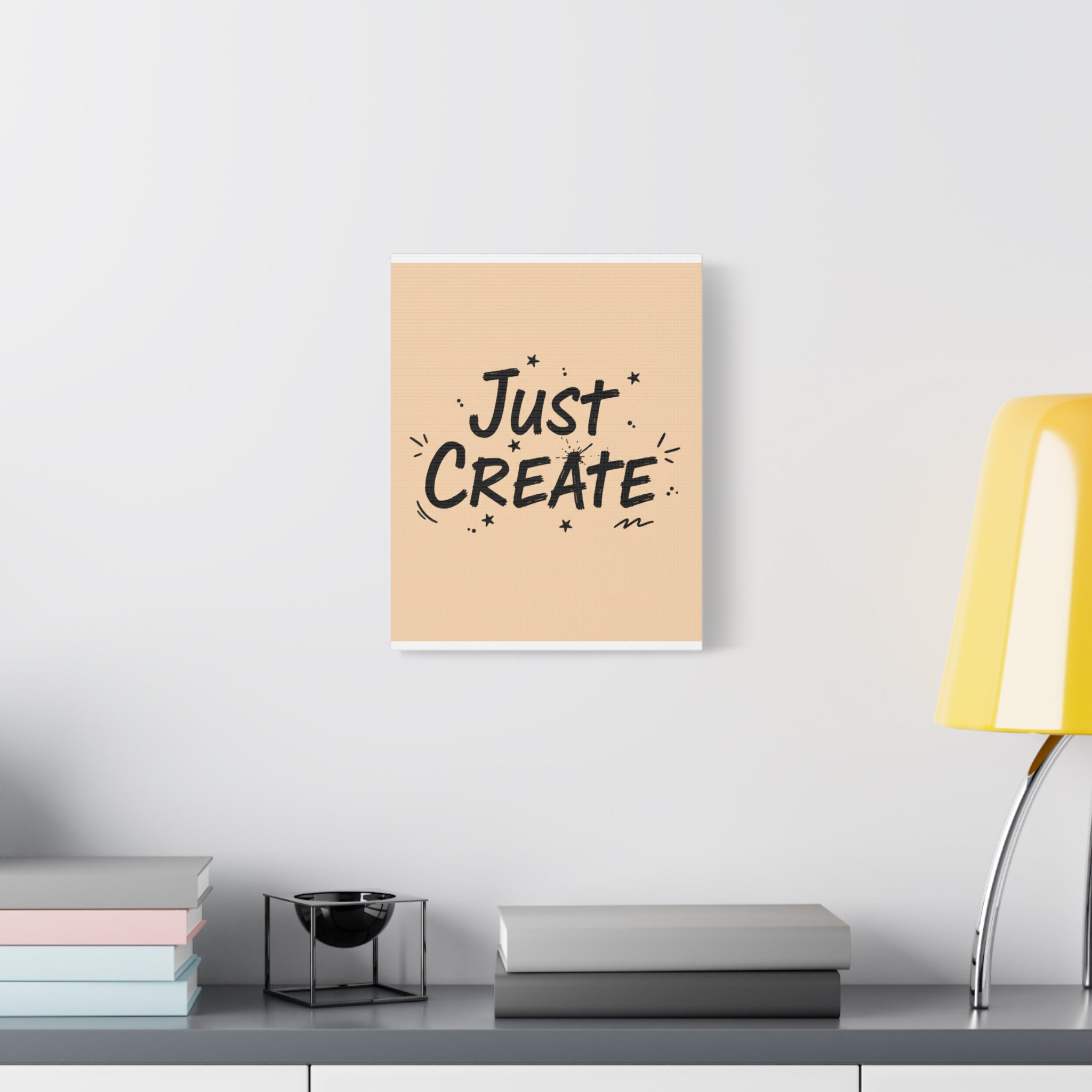 Just Create marker scribble art Canvas | Handwritten marker aesthetic