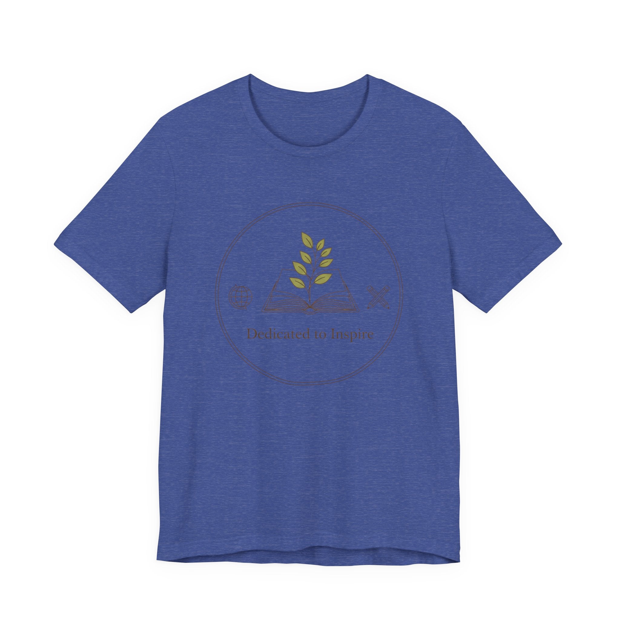 Dedicated to Inspire Tee | modern teacher shirt, minimalist educator pride