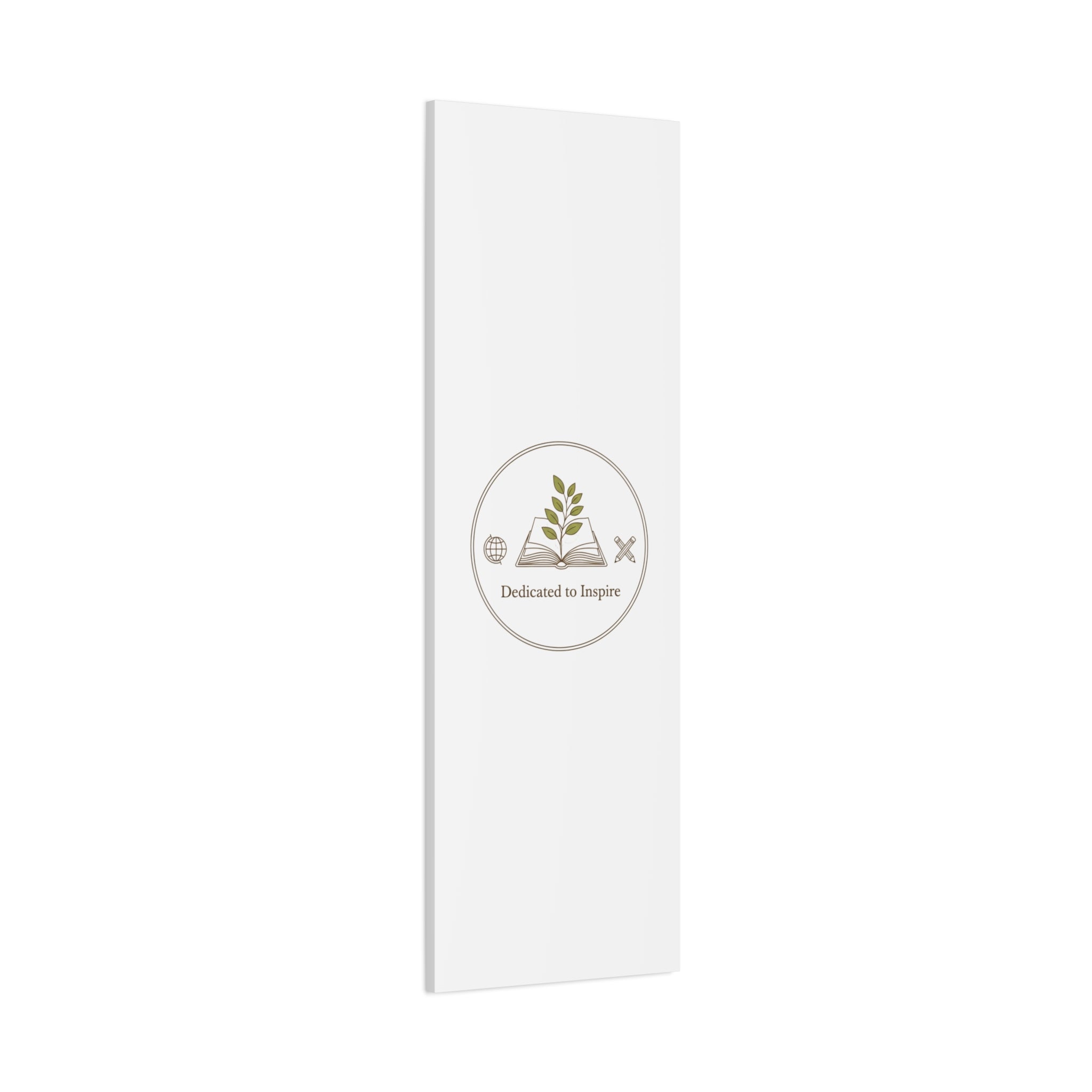 Dedicated to Inspire Canvas | Minimalist Teacher Decor, Educator Pride