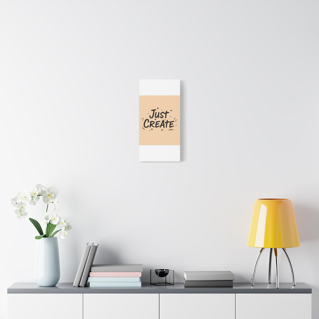 Just Create marker scribble art Canvas | Handwritten marker aesthetic