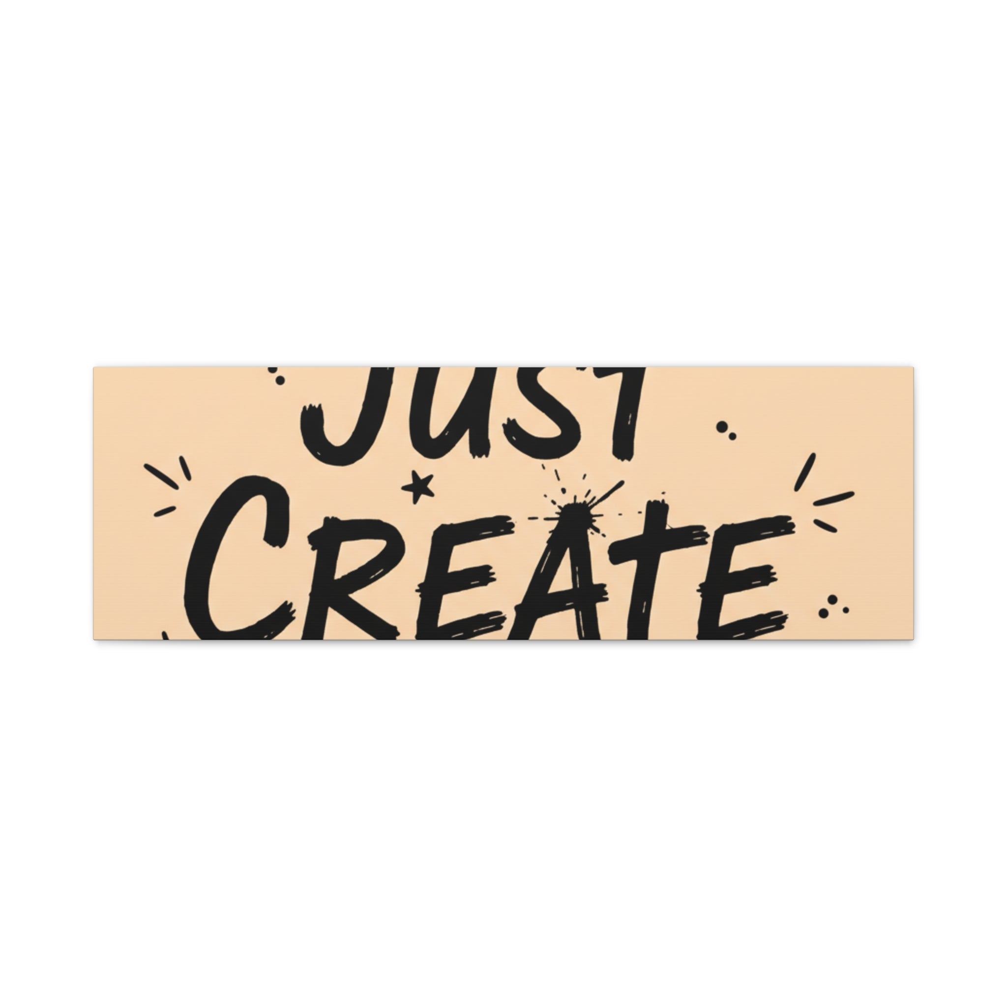 Just Create marker scribble art Canvas | Handwritten marker aesthetic