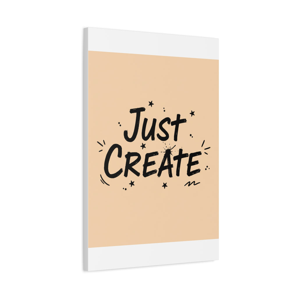 Just Create marker scribble art Canvas | Handwritten marker aesthetic
