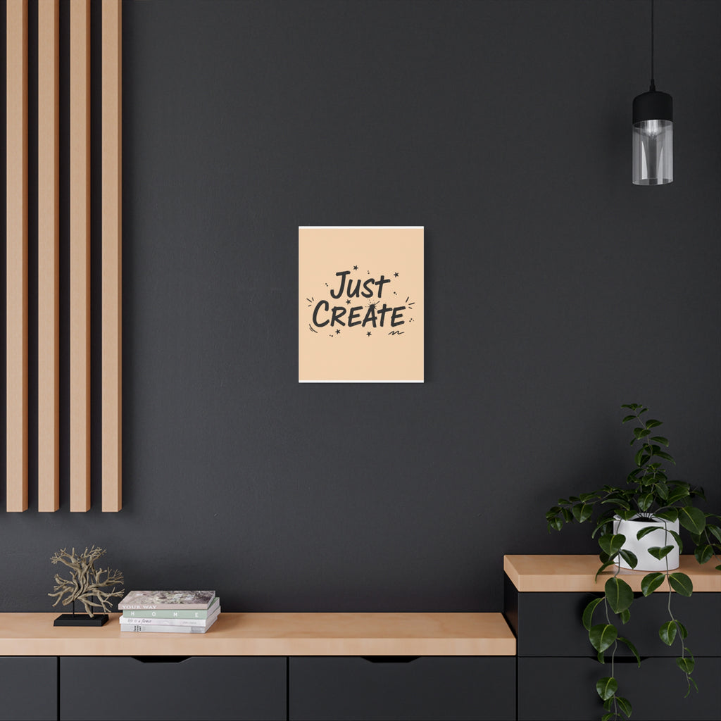 Just Create marker scribble art Canvas | Handwritten marker aesthetic