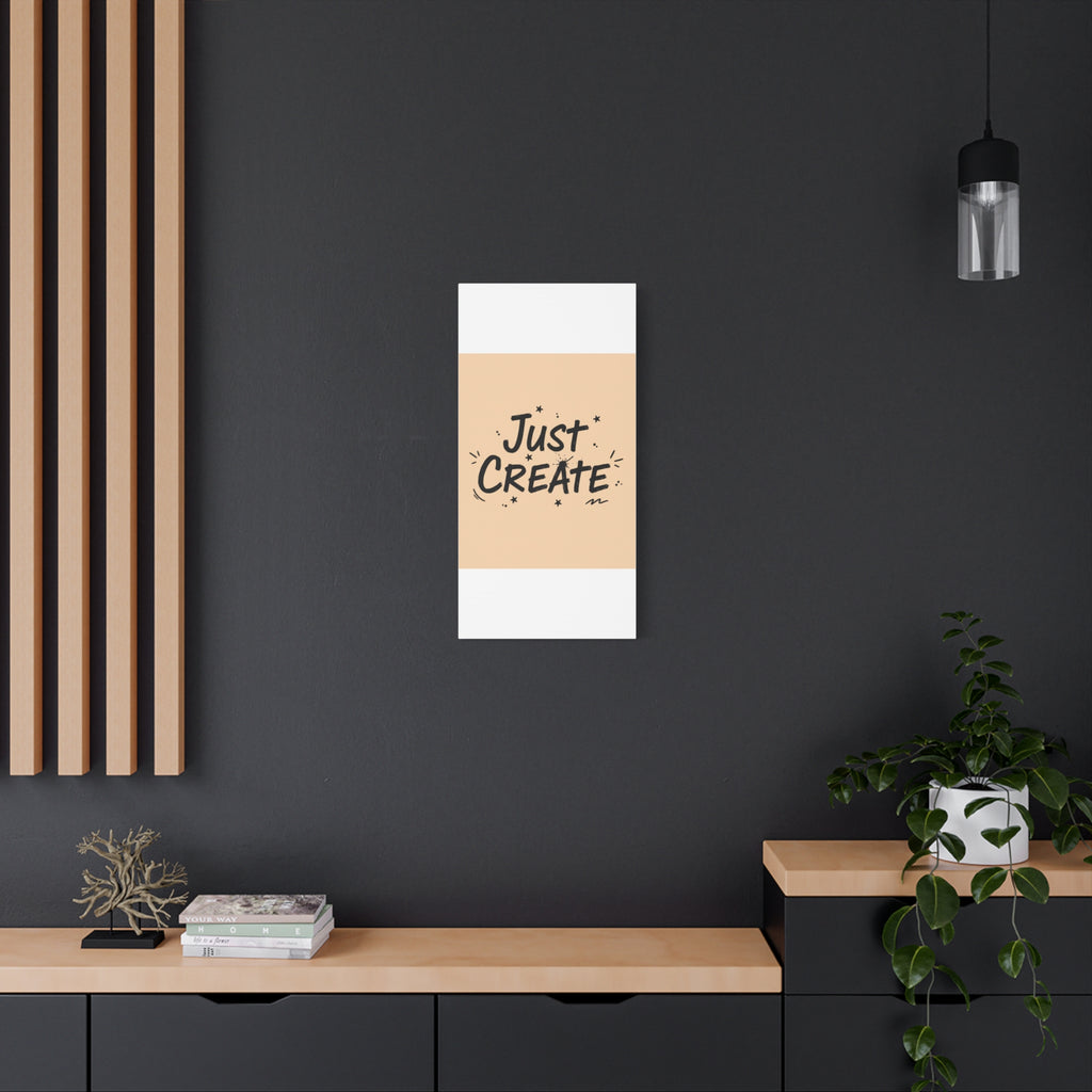 Just Create marker scribble art Canvas | Handwritten marker aesthetic