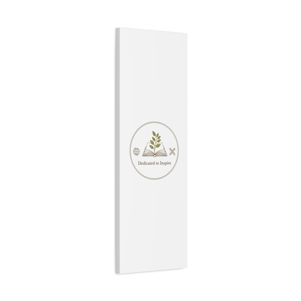 Dedicated to Inspire Canvas | Minimalist Teacher Decor, Educator Pride