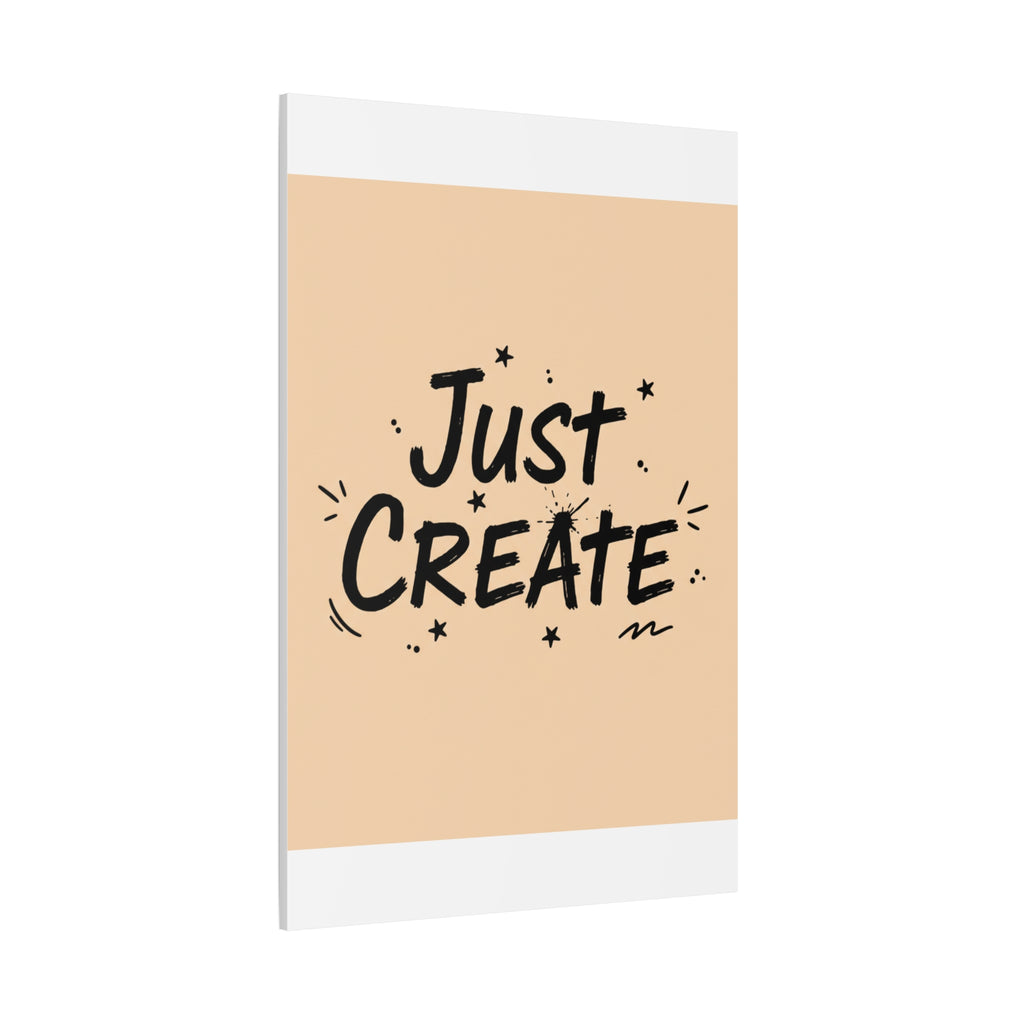 Just Create marker scribble art Canvas | Handwritten marker aesthetic