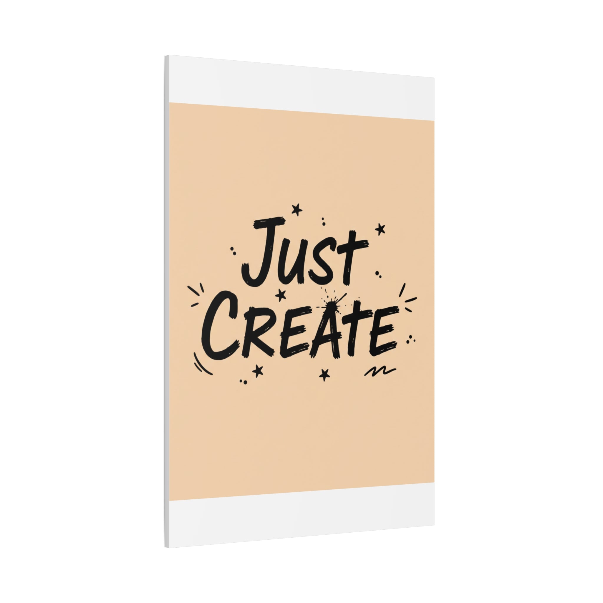 Just Create marker scribble art Canvas | Handwritten marker aesthetic