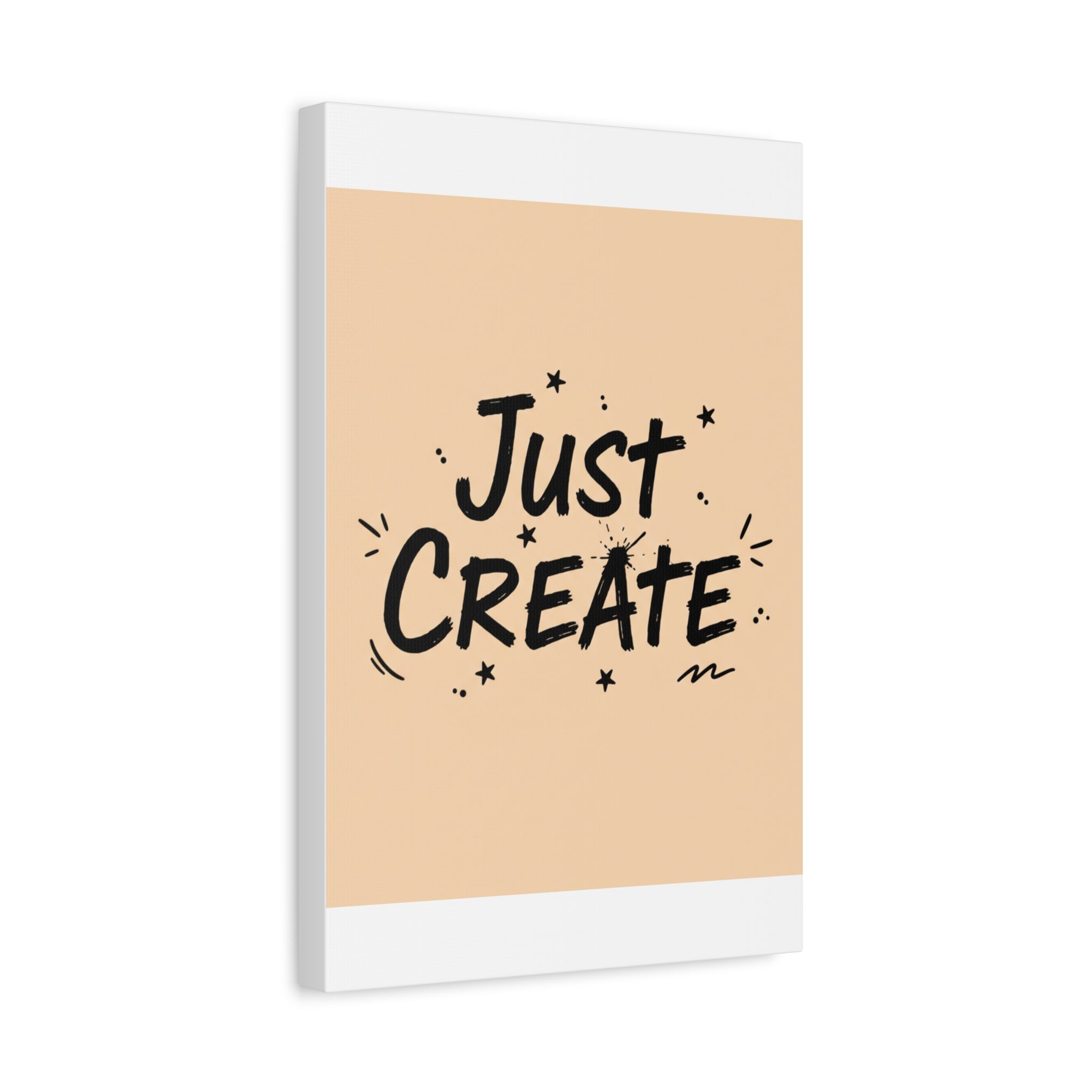 Just Create marker scribble art Canvas | Handwritten marker aesthetic